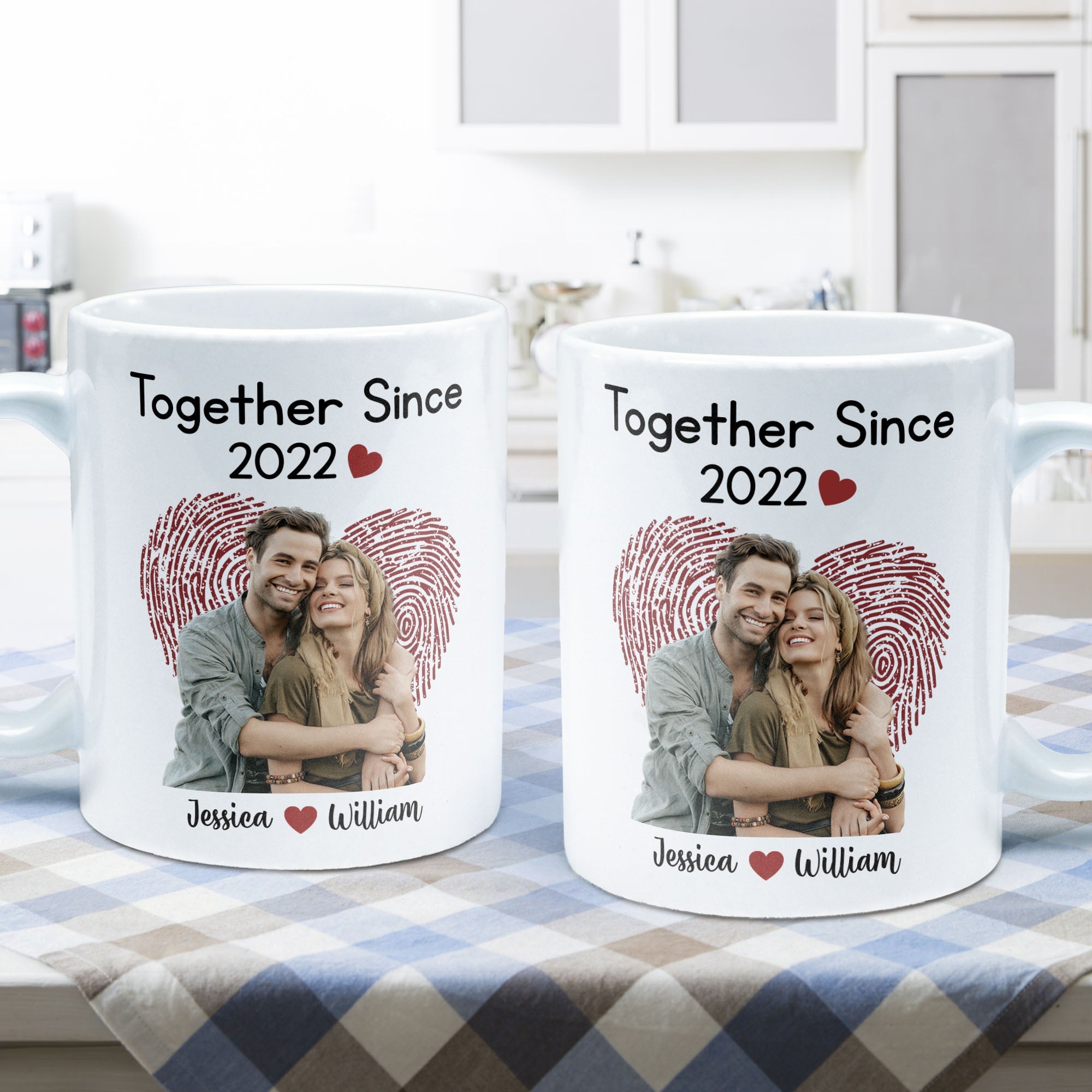 Together Since Picture Customized - Personalized Mug