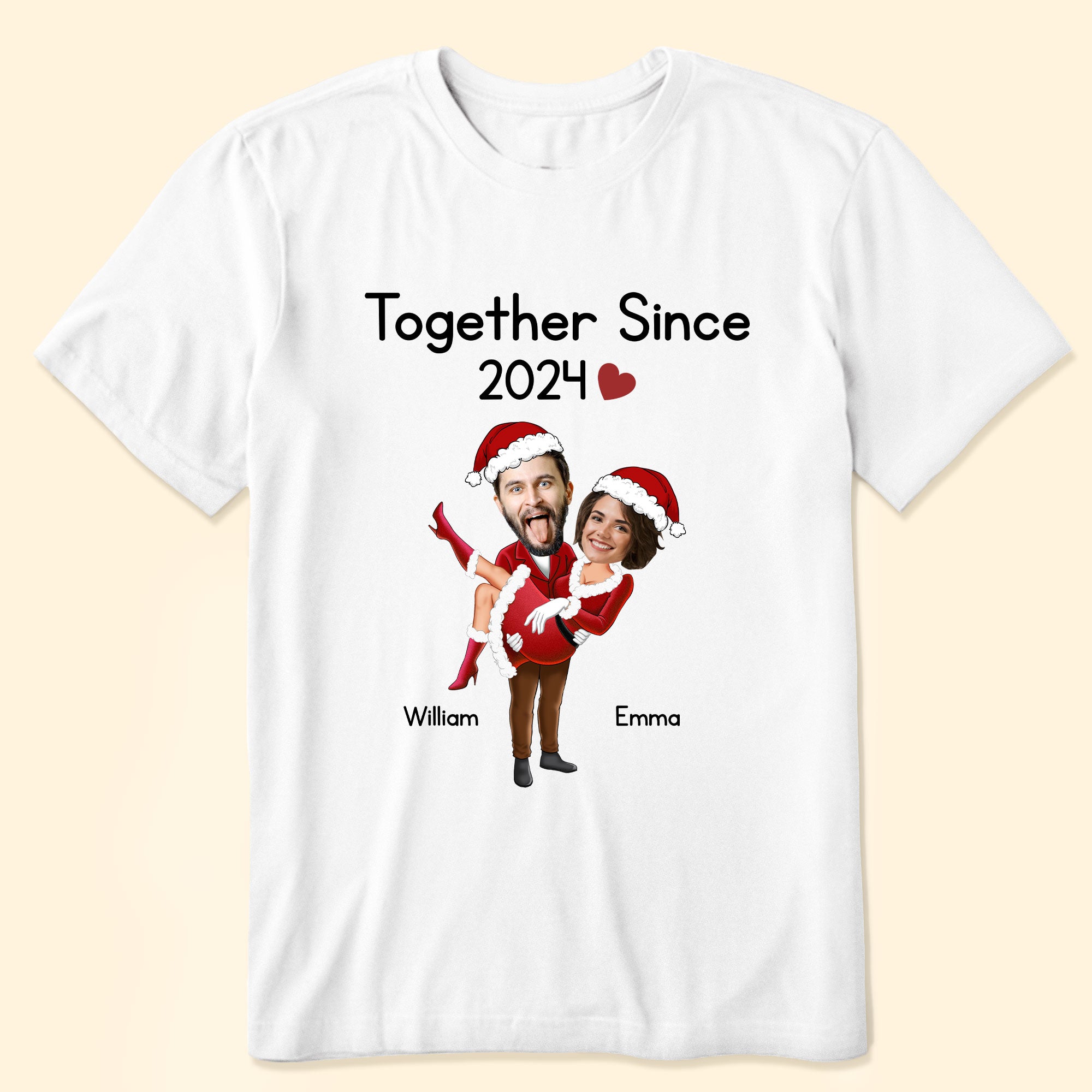 Together Since Santa Clauses - Personalized Photo Shirts