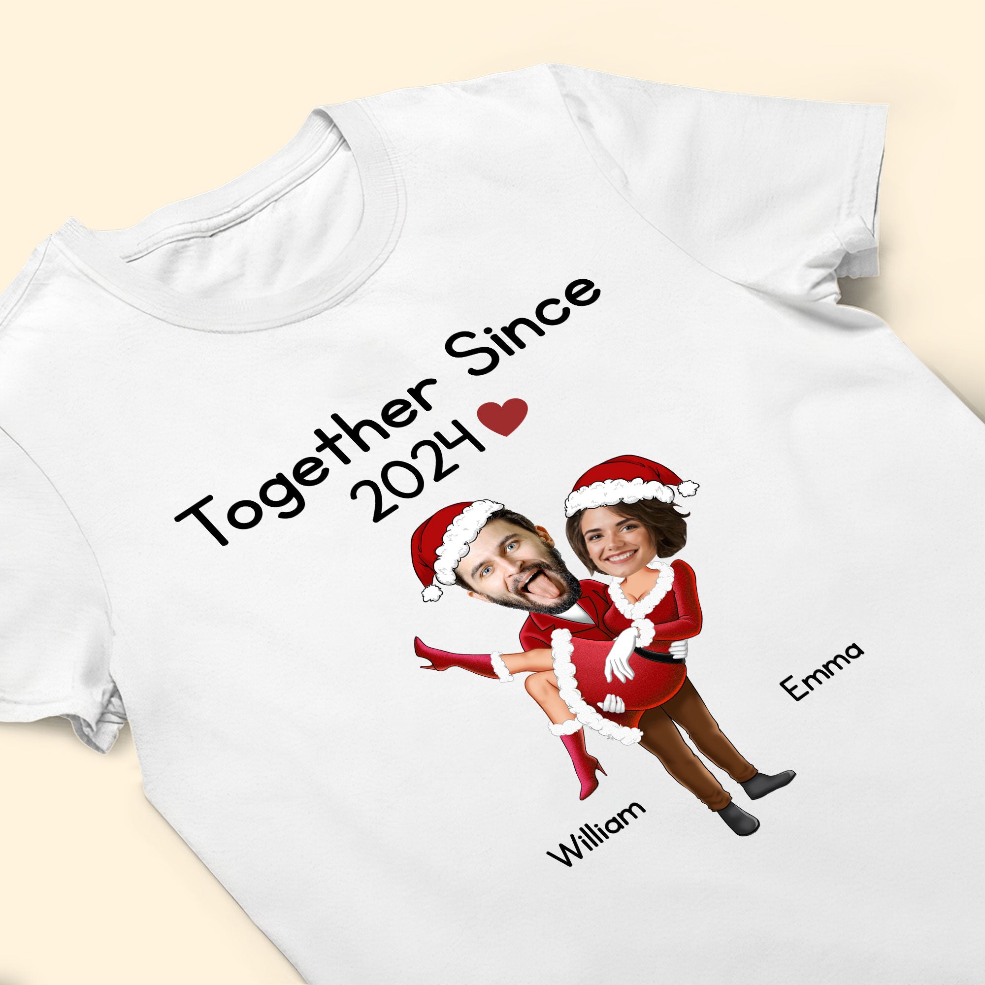 Together Since Santa Clauses - Personalized Photo Shirts