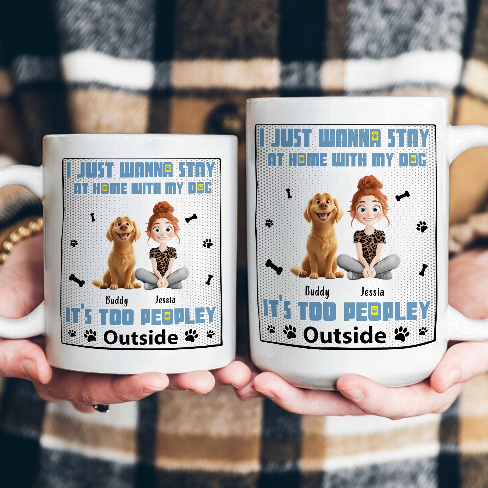 Too Peopley Outside - Personalized Mug