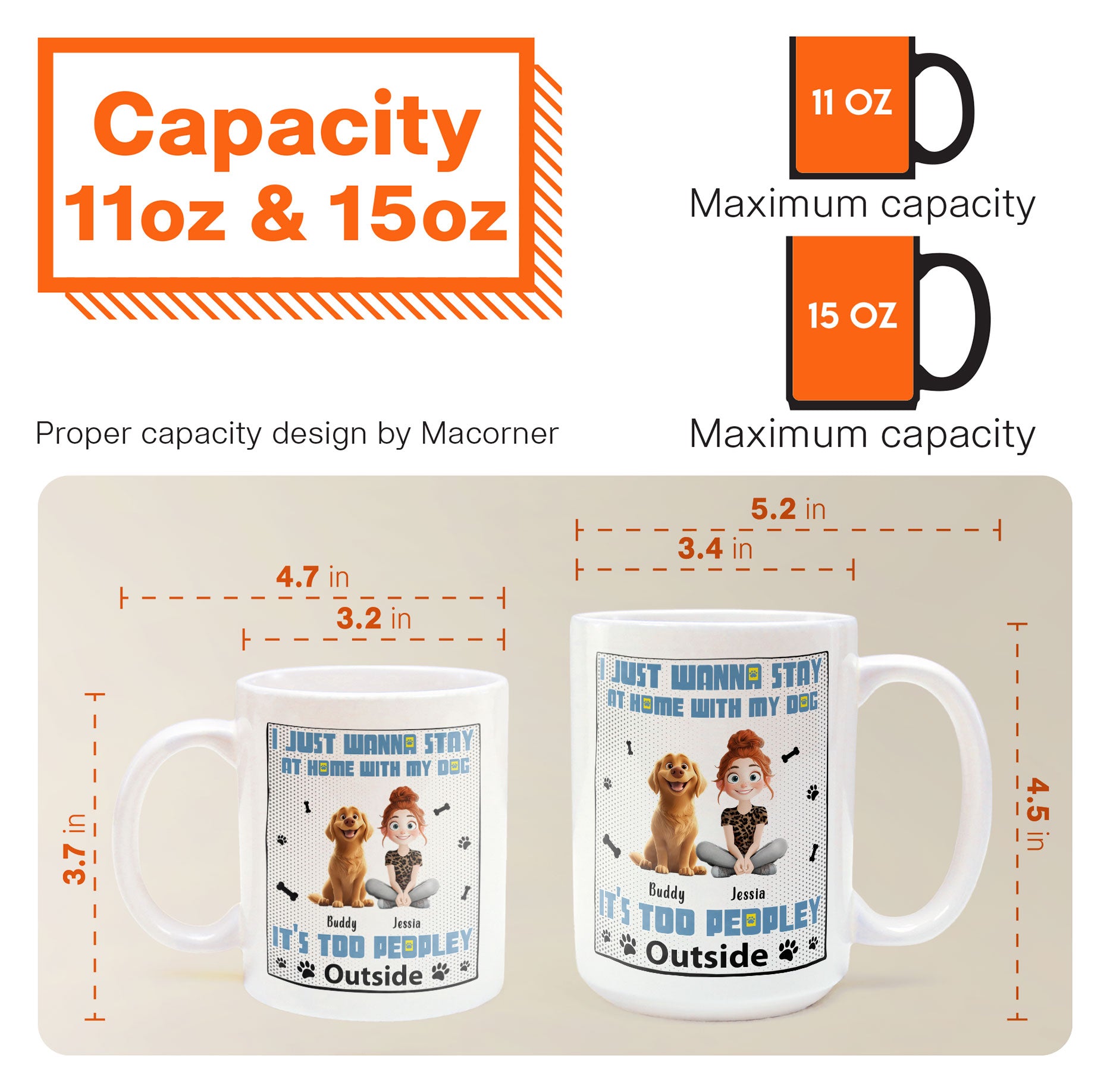 Too Peopley Outside - Personalized Mug