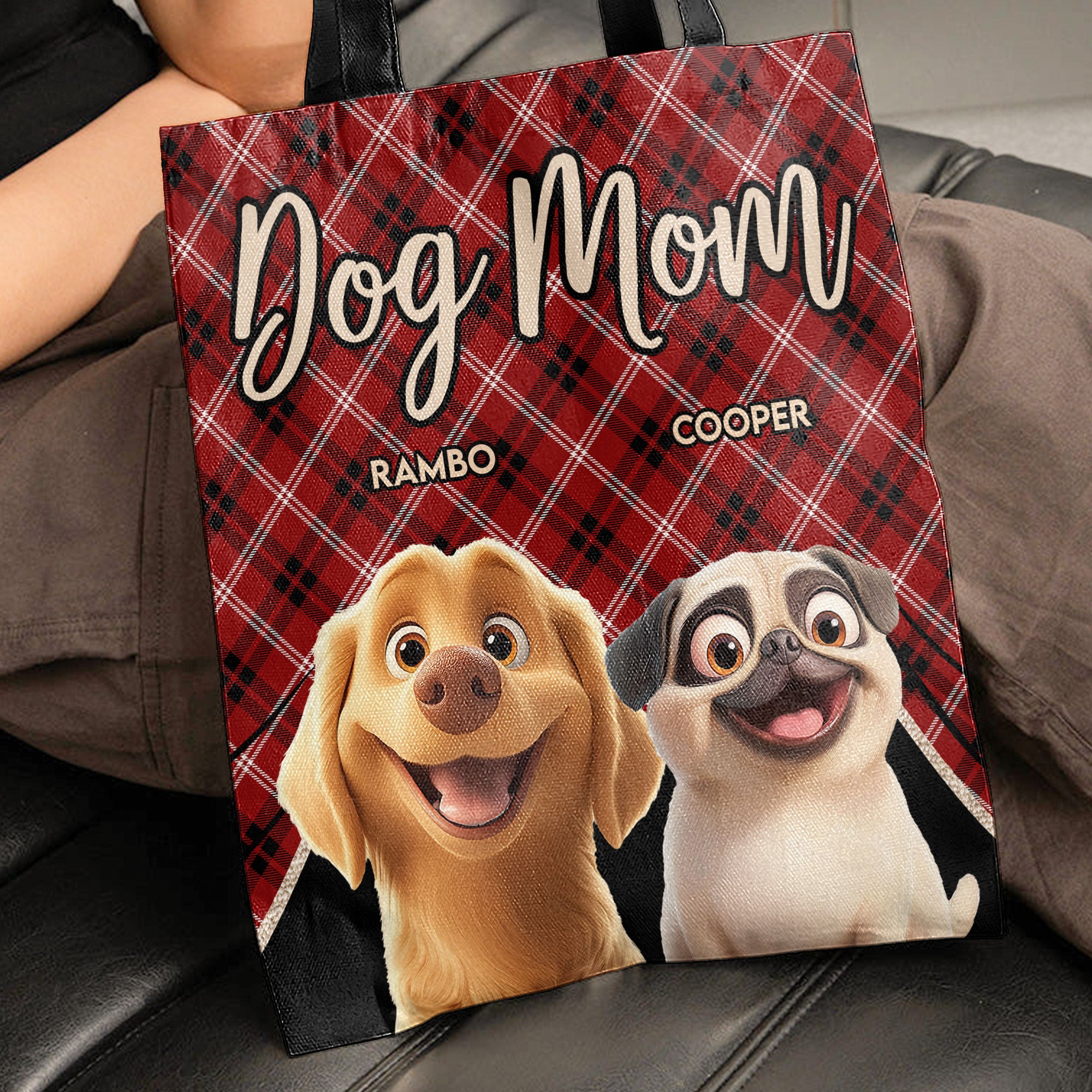 Tote Bag For Dog Mom, Dog Lover - Personalized Tote Bag