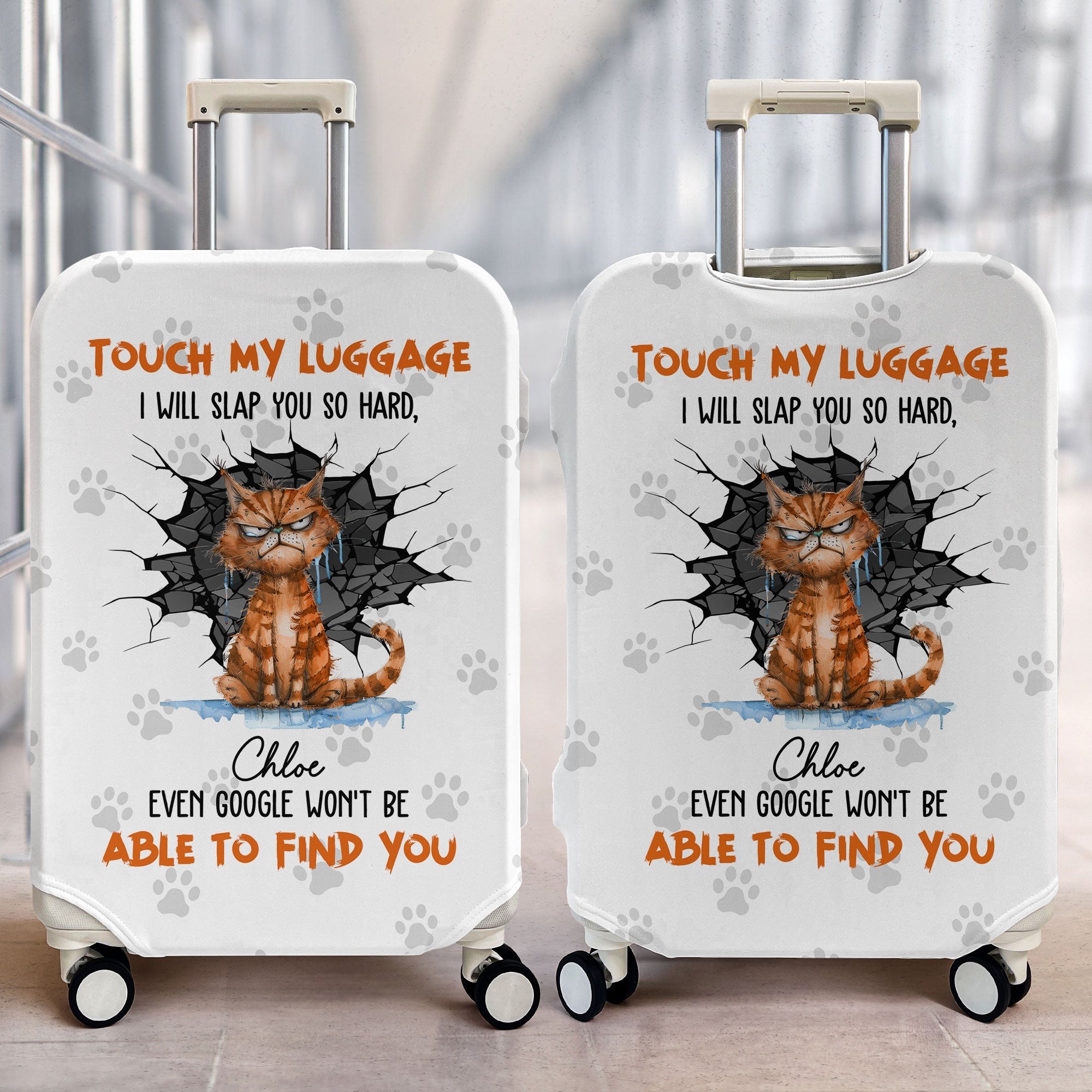 Touch My Luggage - Personalized Luggage Cover