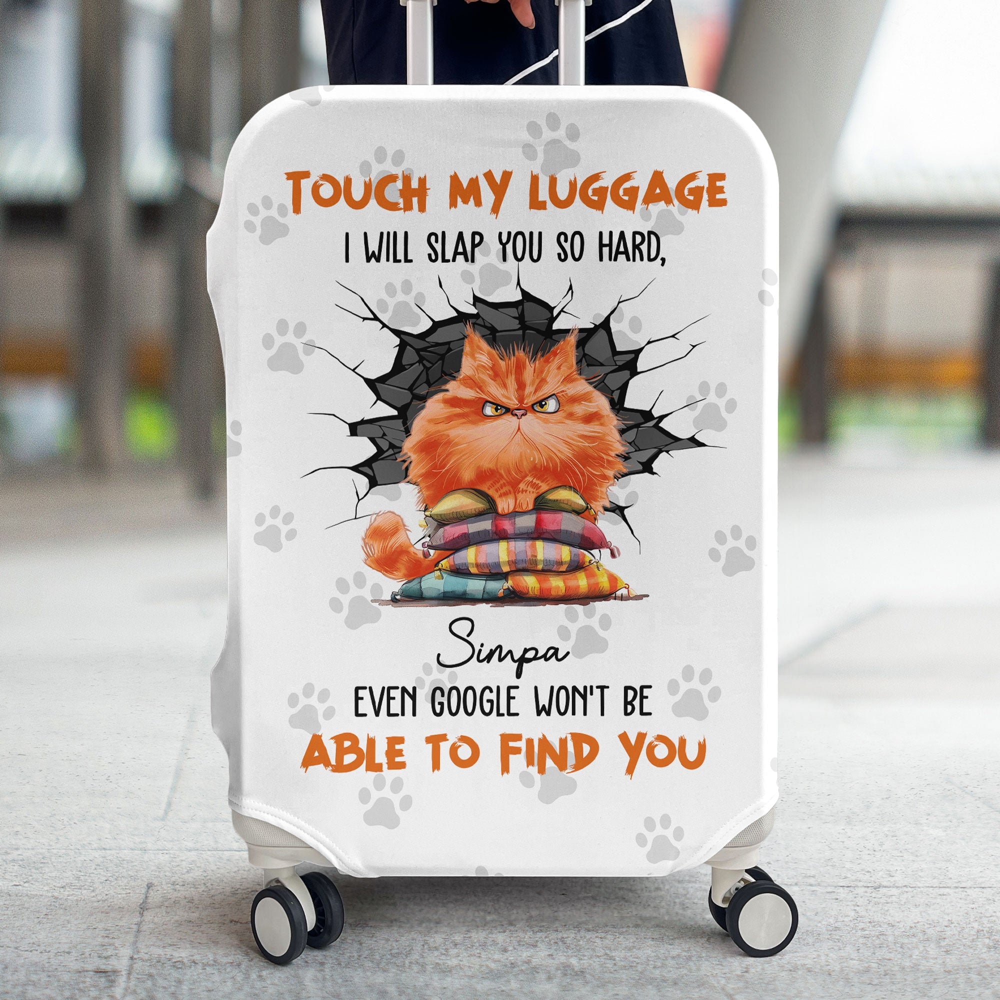 Touch My Luggage - Personalized Luggage Cover