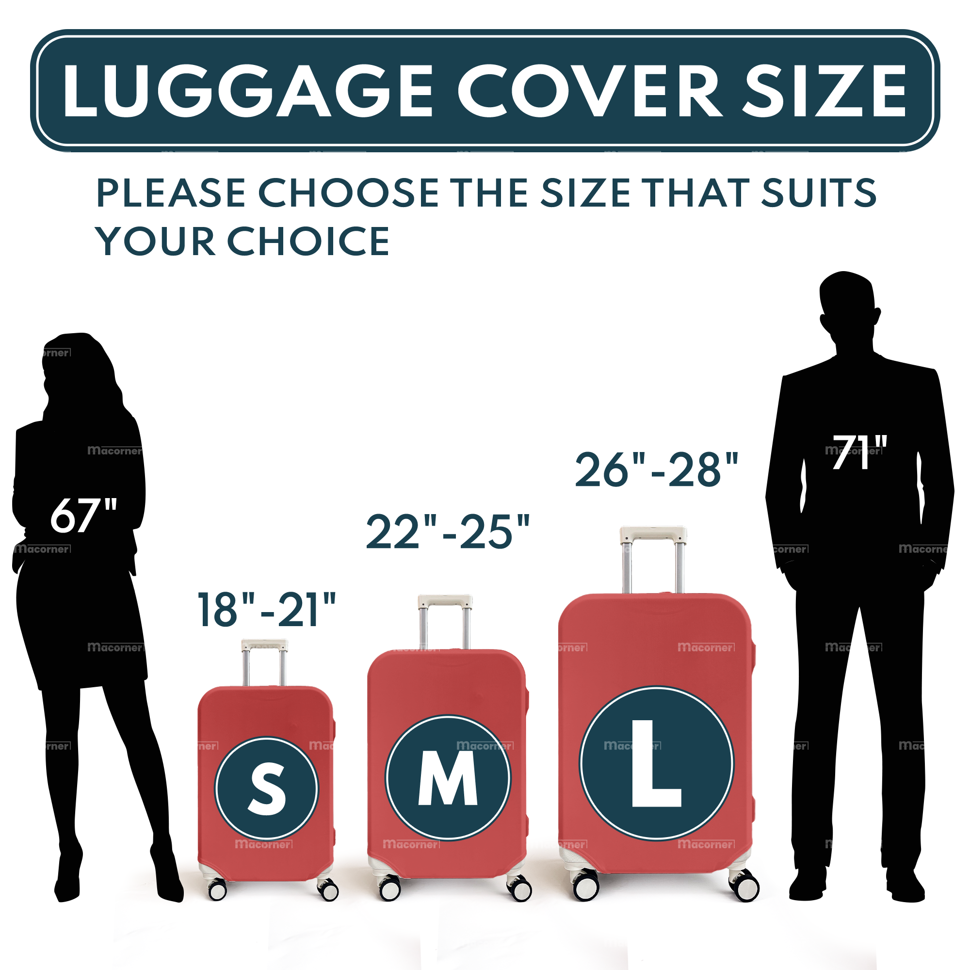 Travel More Worry Less - Personalized Photo Luggage Cover