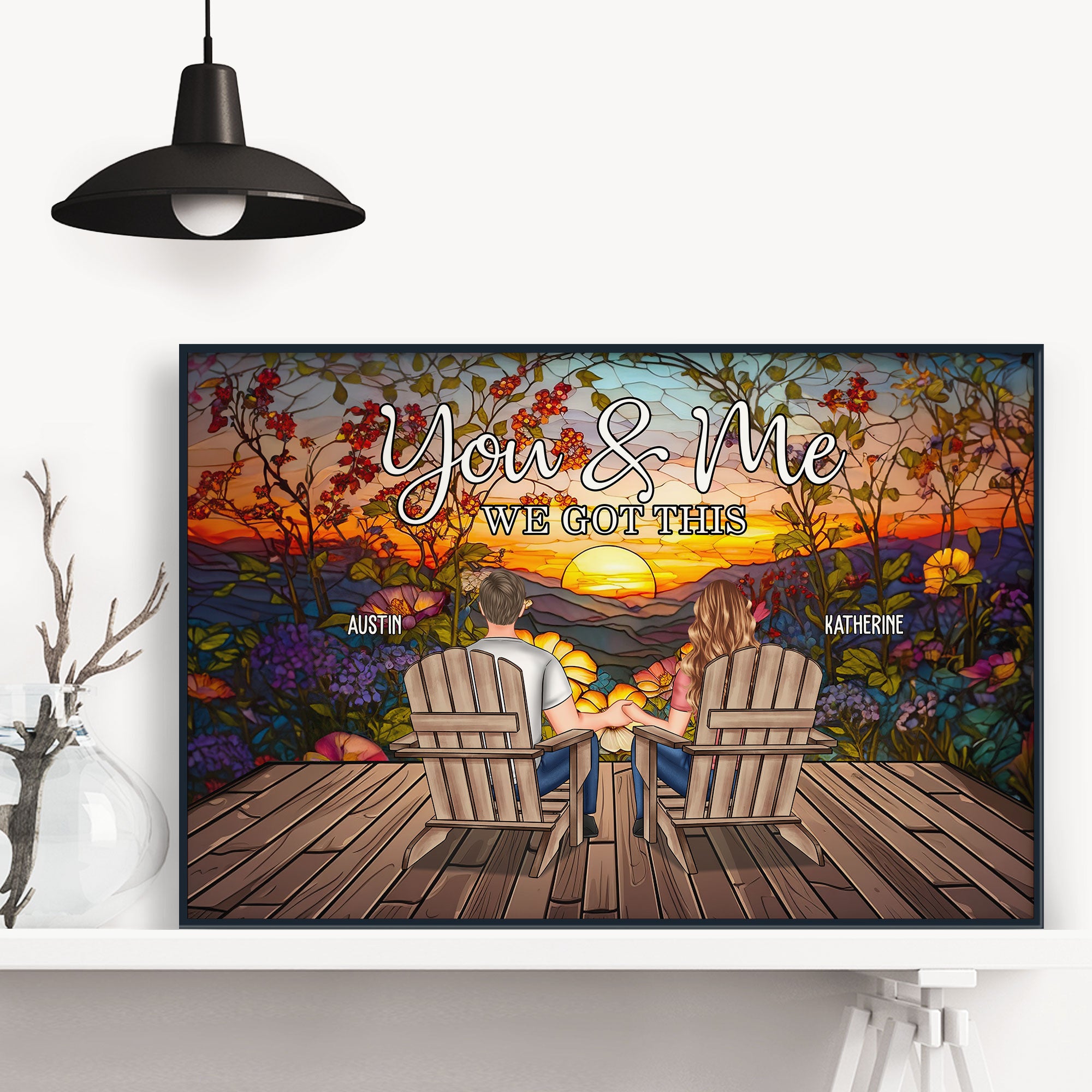 Turn Your Love Into Art You & Me We Got This - Personalized Poster