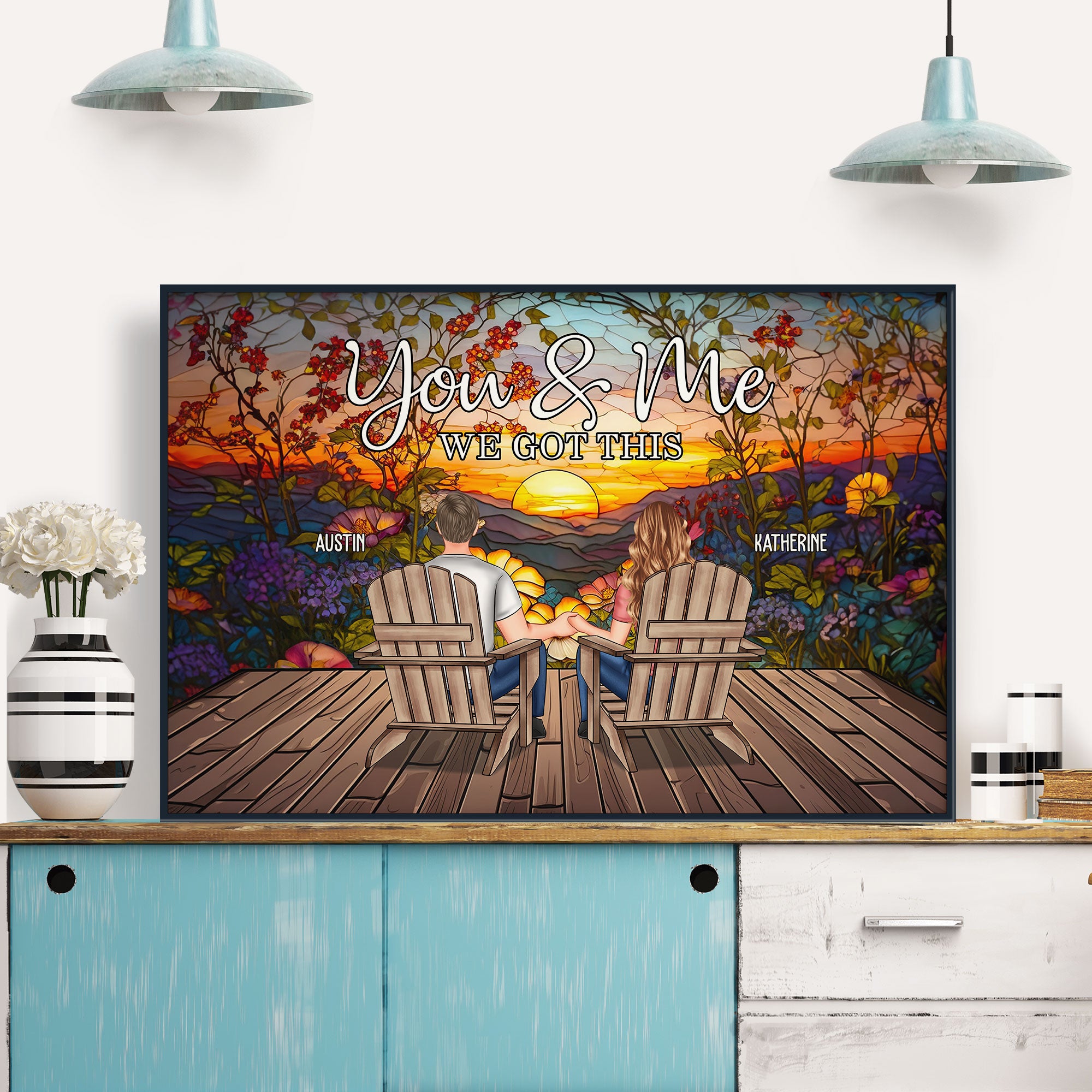 Turn Your Love Into Art You & Me We Got This - Personalized Poster