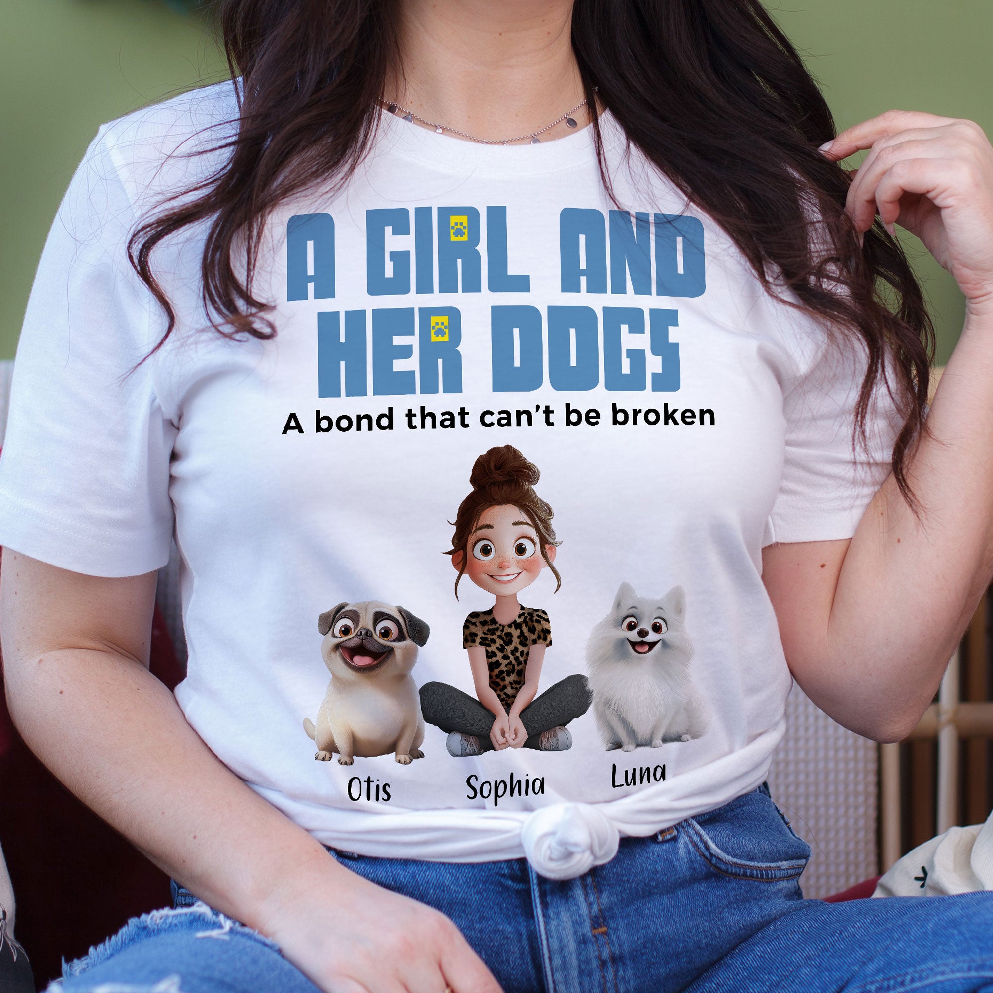 Unbreakable Bond With My Dogs- Personalized Shirt