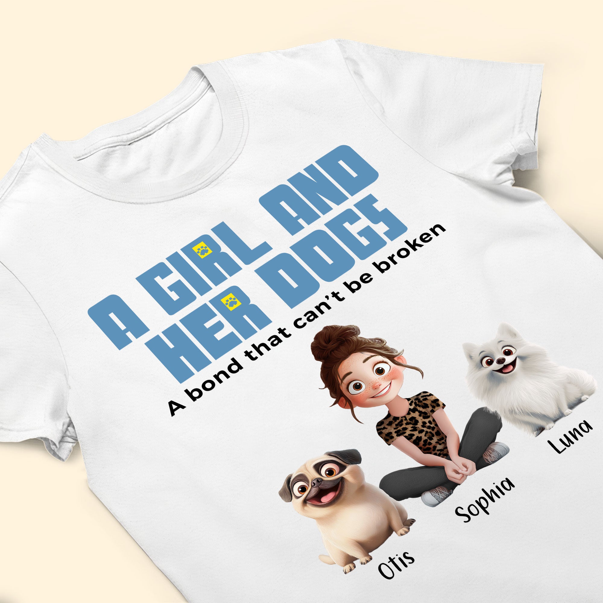 Unbreakable Bond With My Dogs- Personalized Shirt