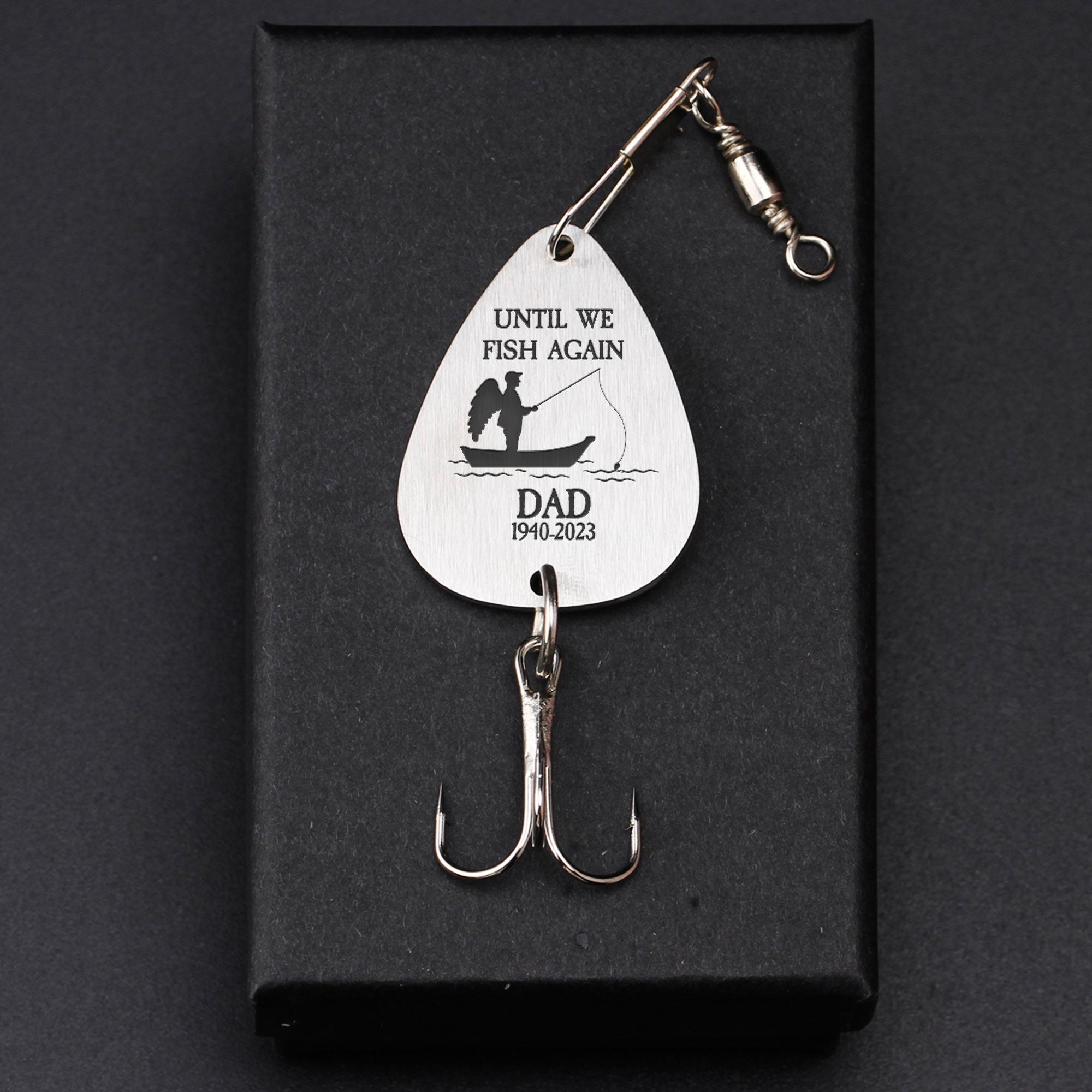 Until We Fish Again - Personalized Fishing Lure Keychain