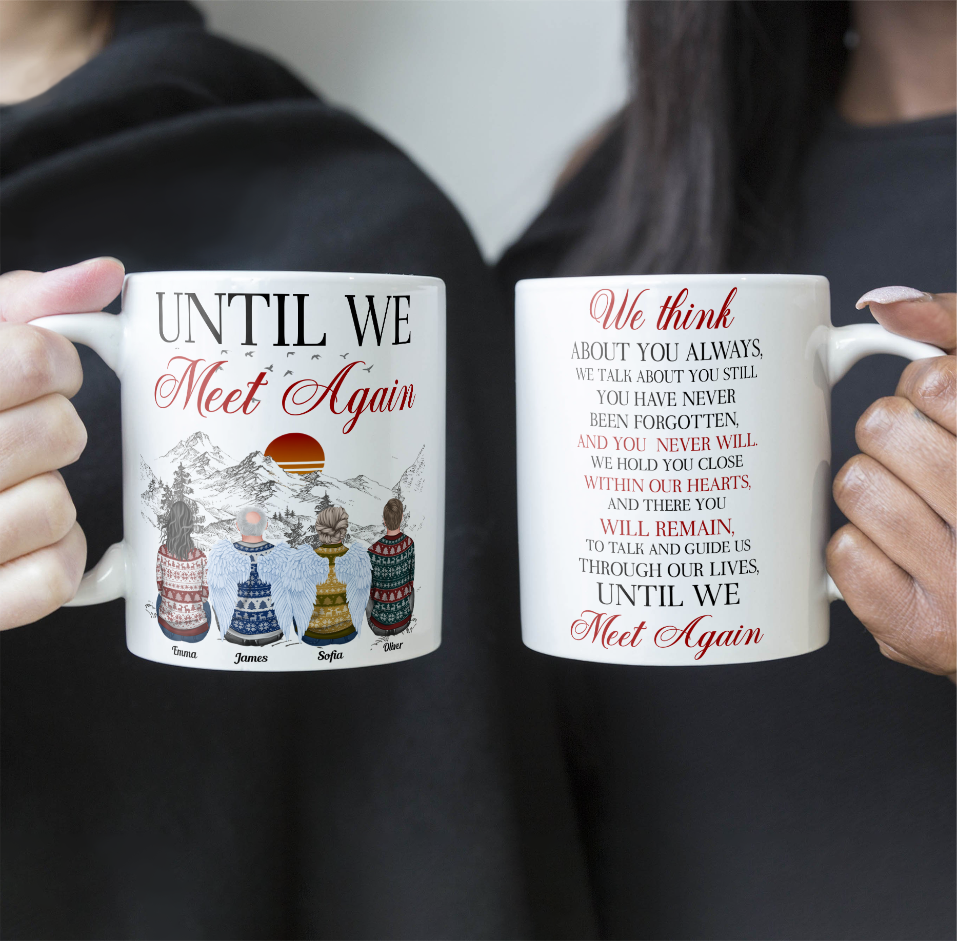 Until We Meet Again Memorial Gift - Personalized Mug