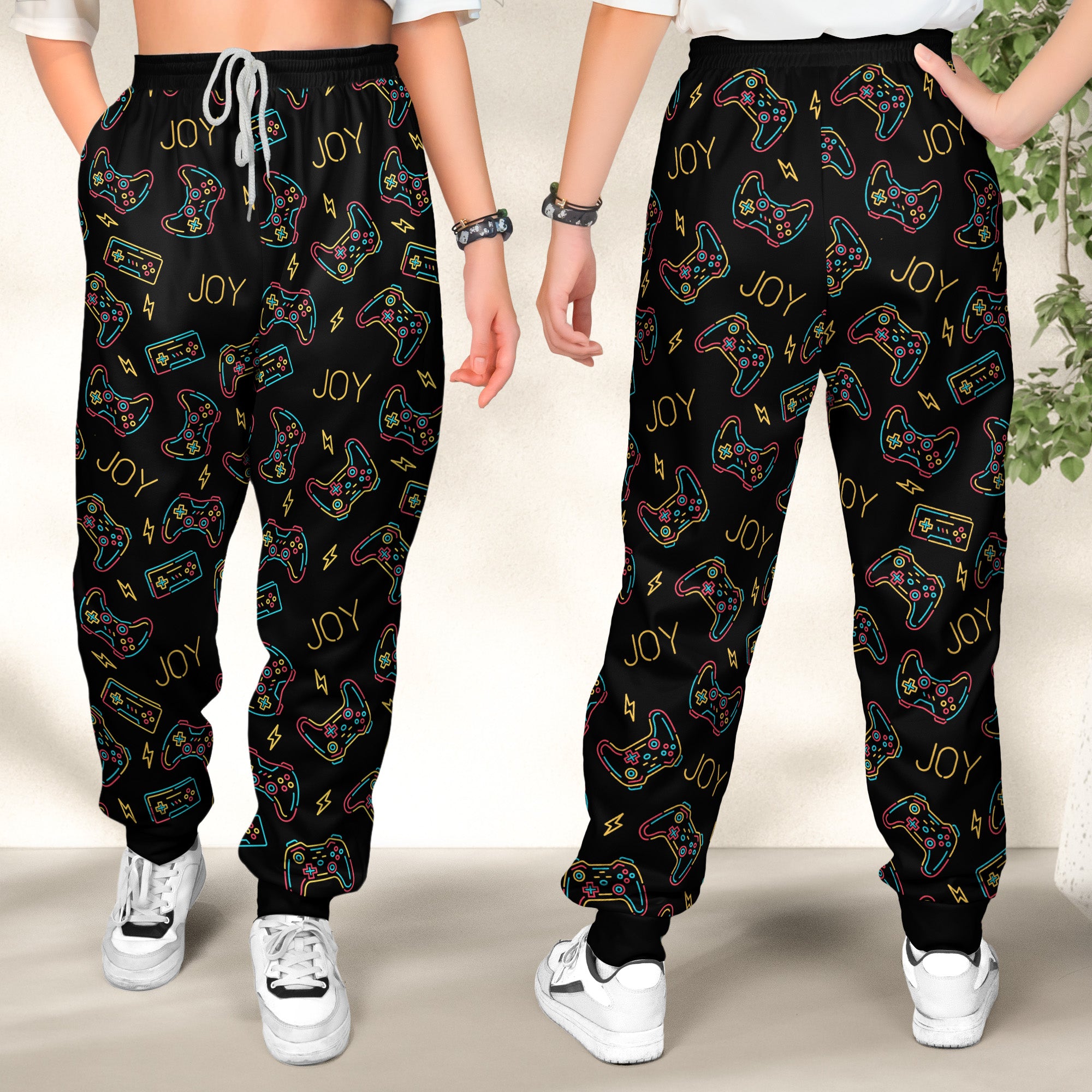 Video Game, Game Controller, Custom Name - Personalized Sweatpants