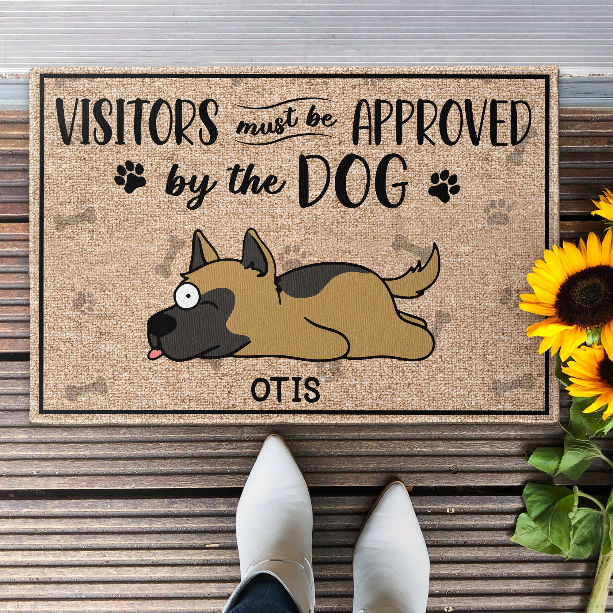 Visitors Must Be Approved - Personalized Doormat