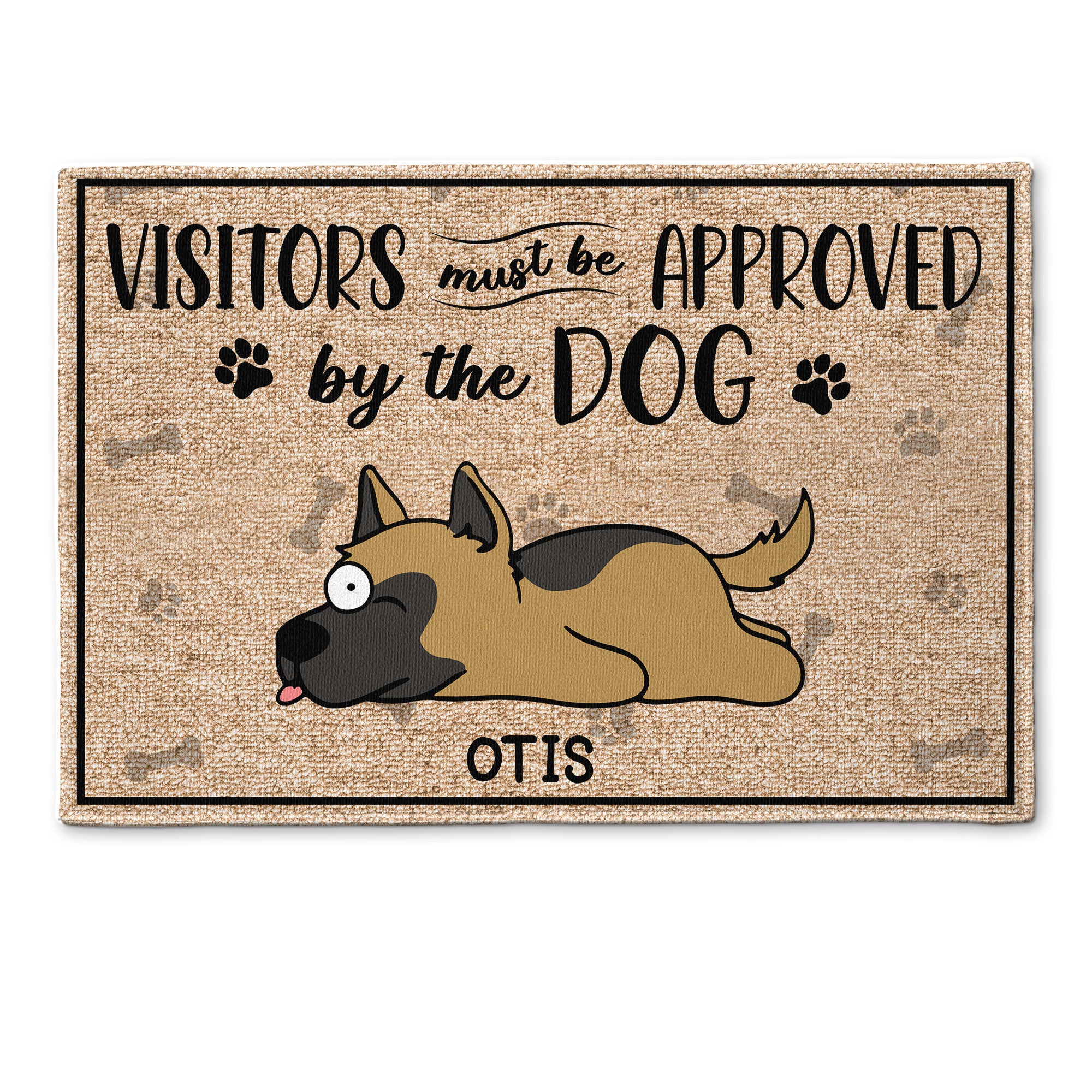 Visitors Must Be Approved - Personalized Doormat