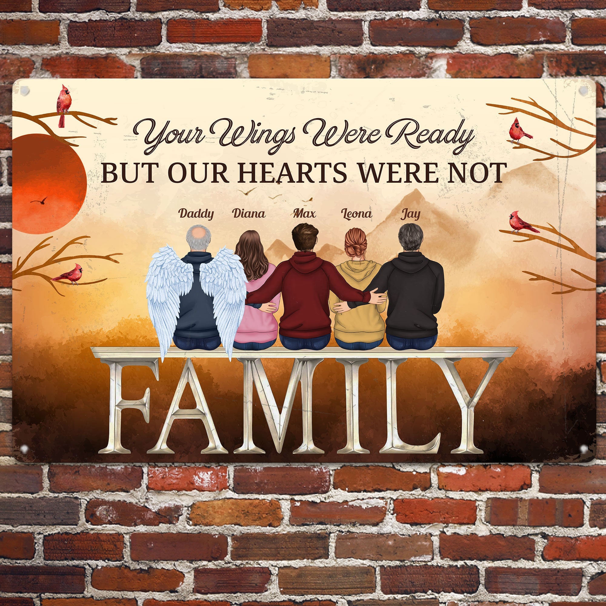 We Are Always With You - Personalized Metal Sign