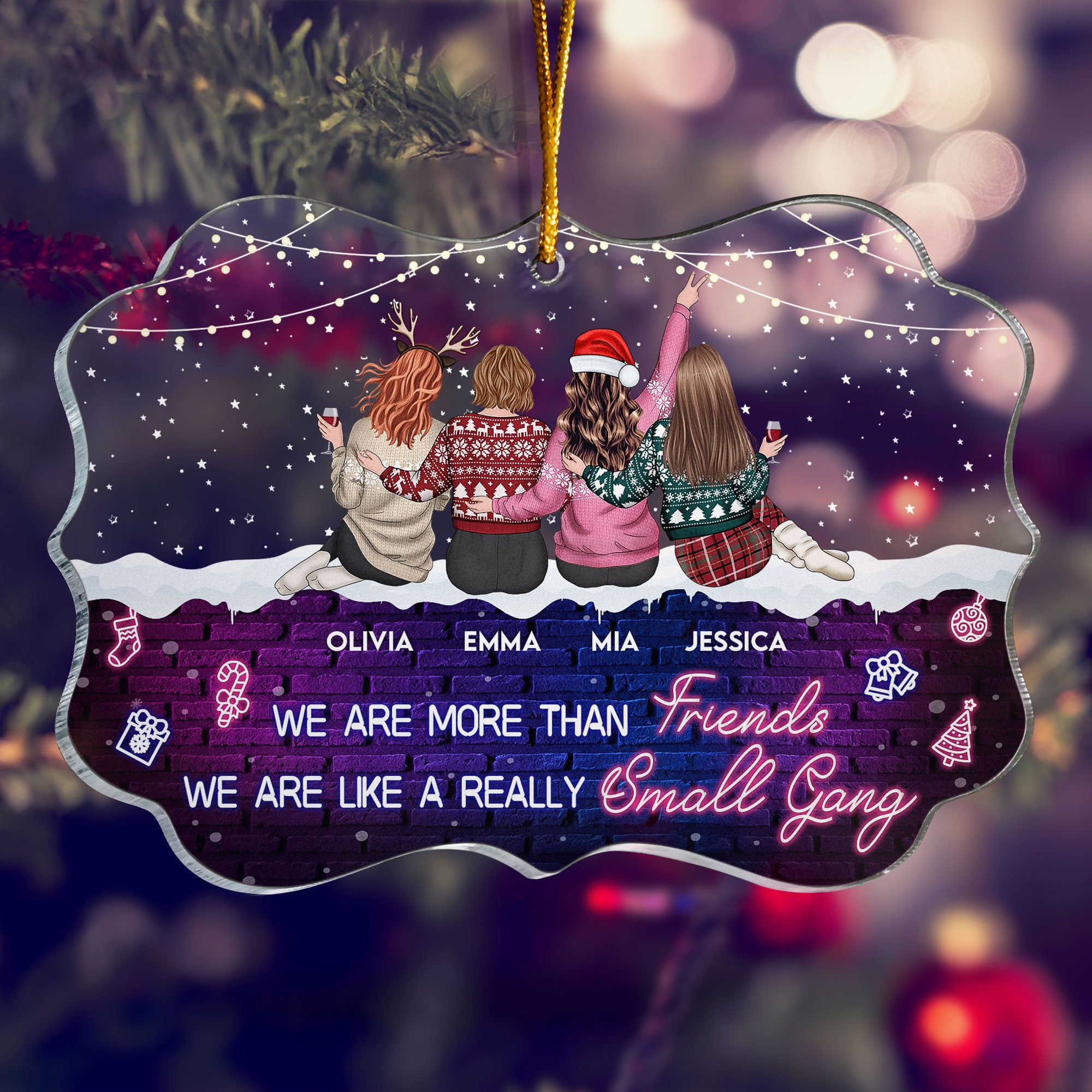 We Are More Than Friends - Personalized Acrylic Ornament