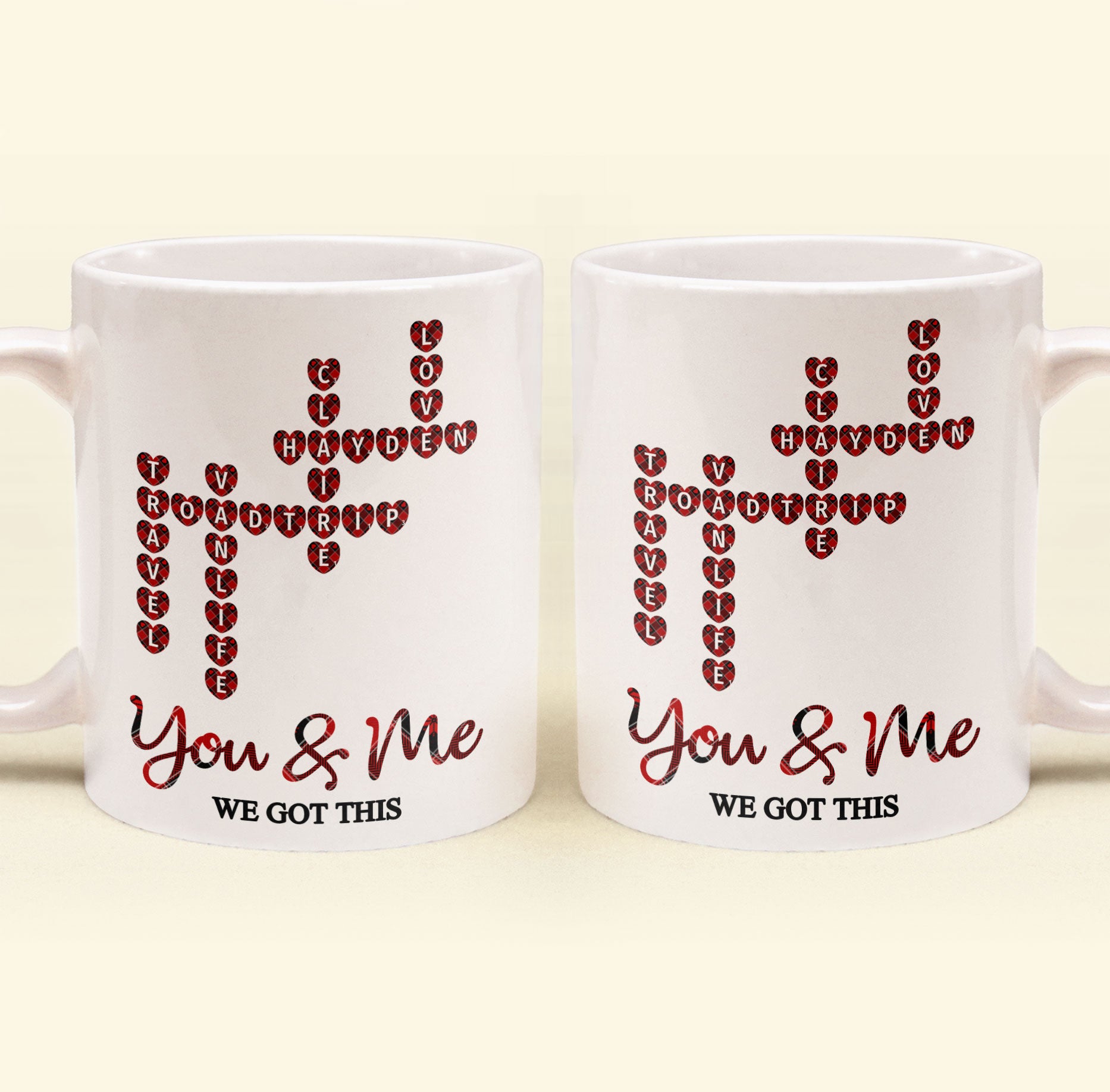 We Got This Scrabble Name Love - Personalized Mug