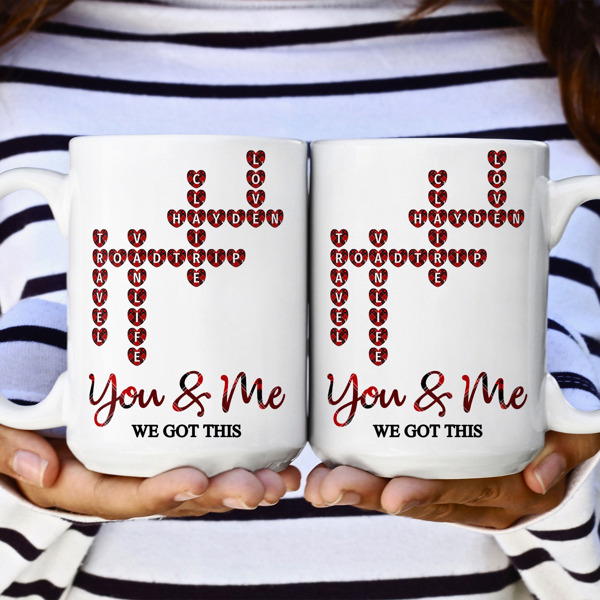 We Got This Scrabble Name Love - Personalized Mug