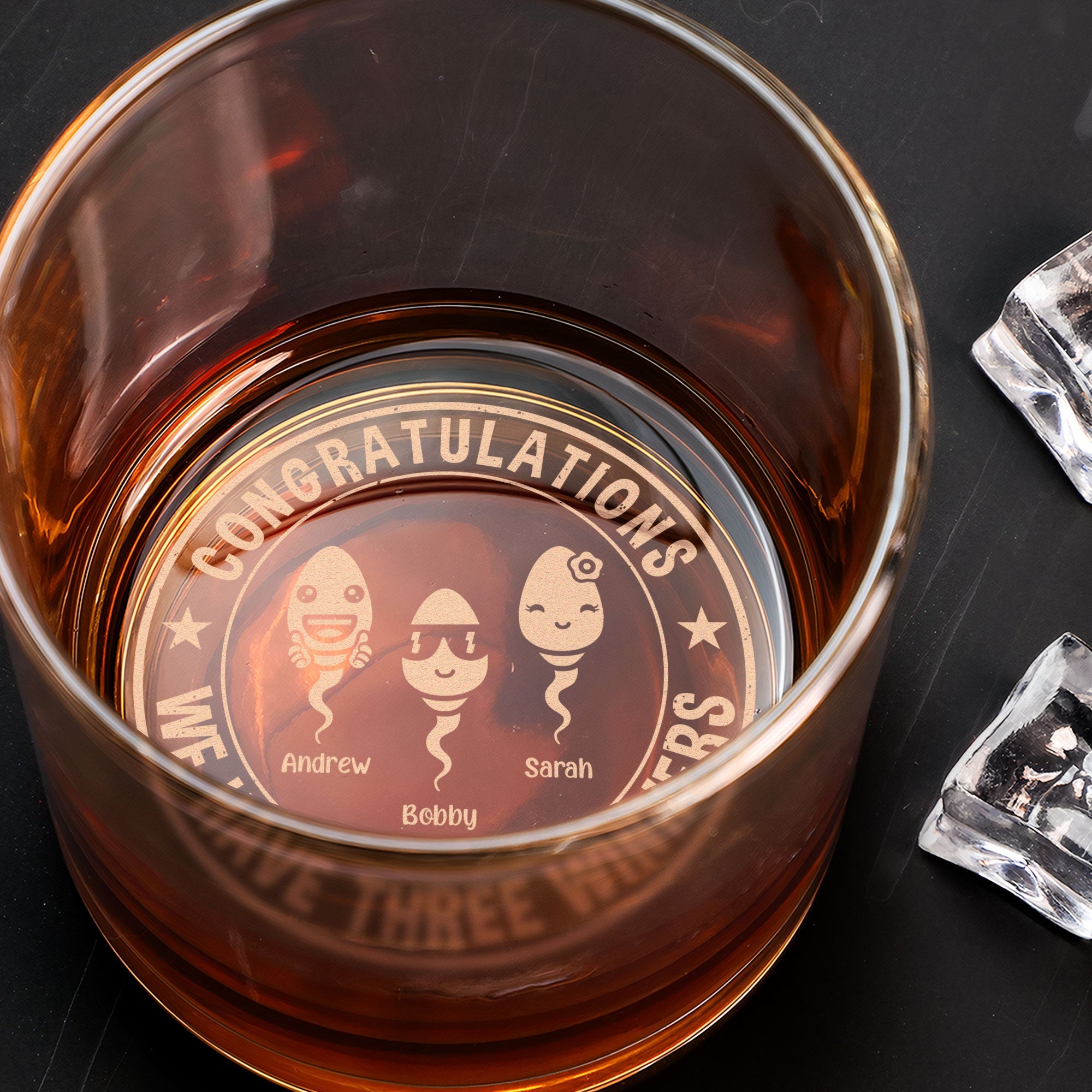 We Have A Winner - Personalized Engraved Whiskey Glass