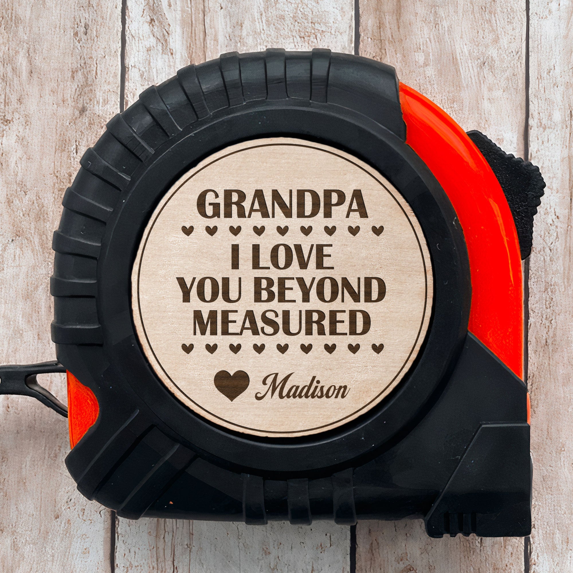 We Love You Beyond Measured - Personalized Tape Measure