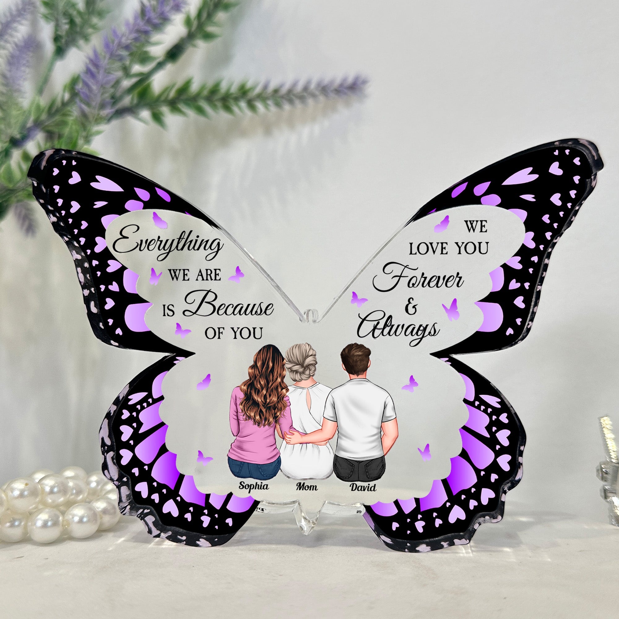 We Love You Forever & Always - Personalized Acrylic Plaque