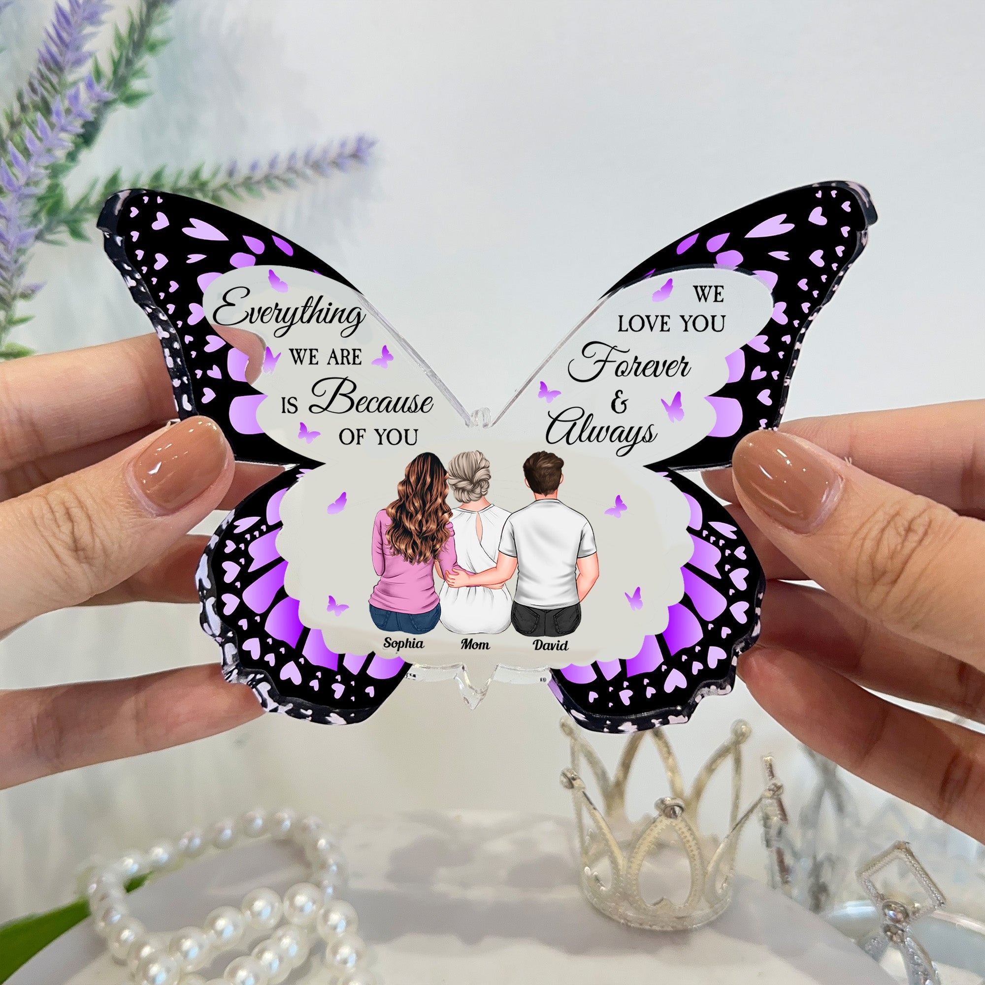 We Love You Forever & Always - Personalized Acrylic Plaque