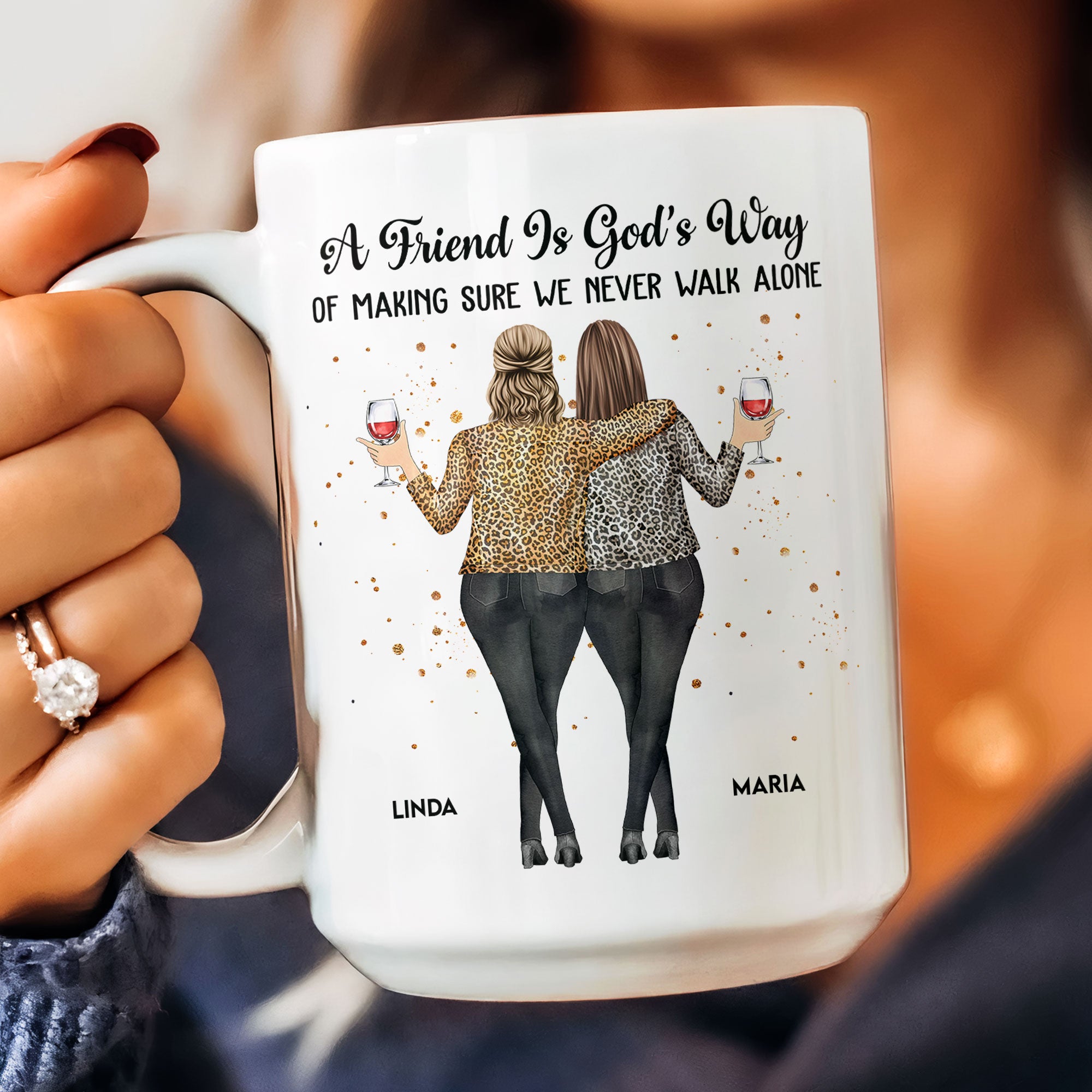 We Never Walk Alone Friends Version - Personalized Mug