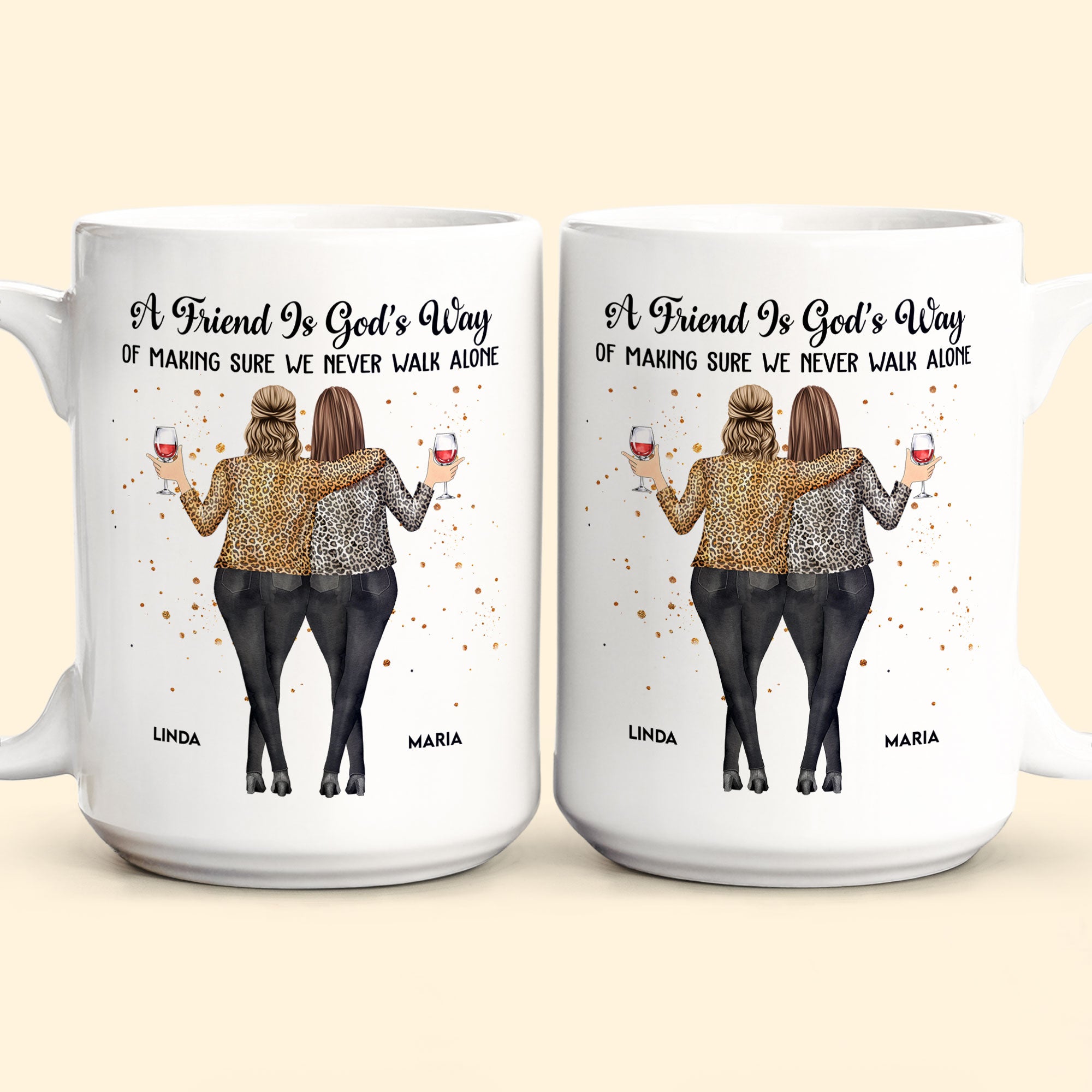 We Never Walk Alone Friends Version - Personalized Mug