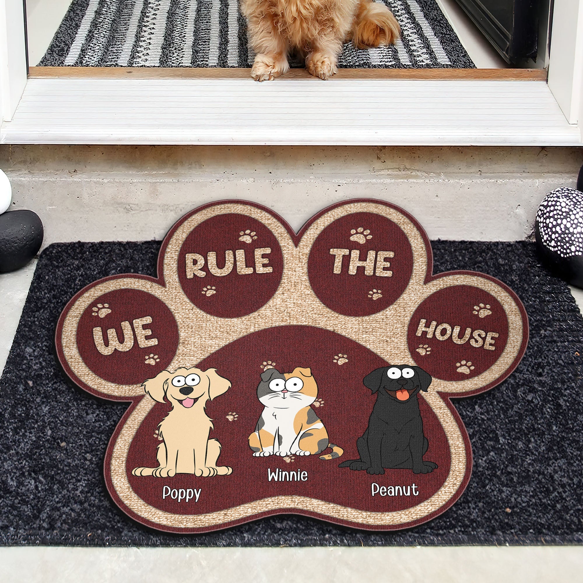 We Rule The House - Personalized Doormat