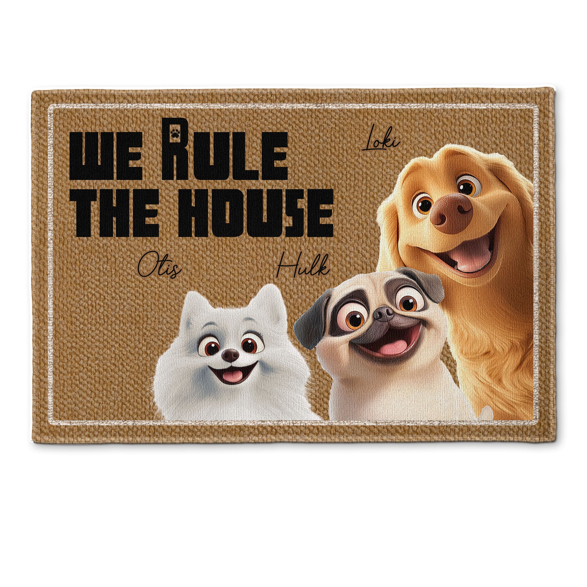 We Rule The House - Personalized Doormat