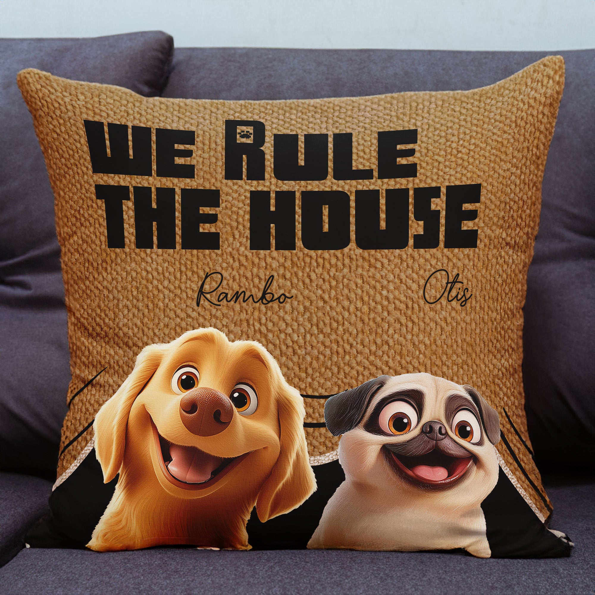 We Rule The House - Personalized Pillow (Insert Included)