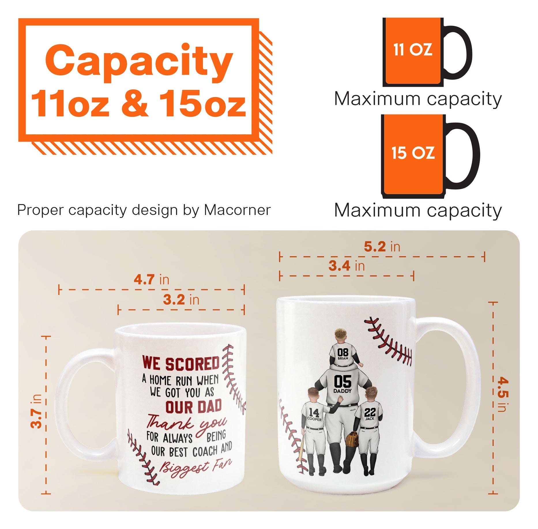 We Scored A Home Run - Personalized Mug