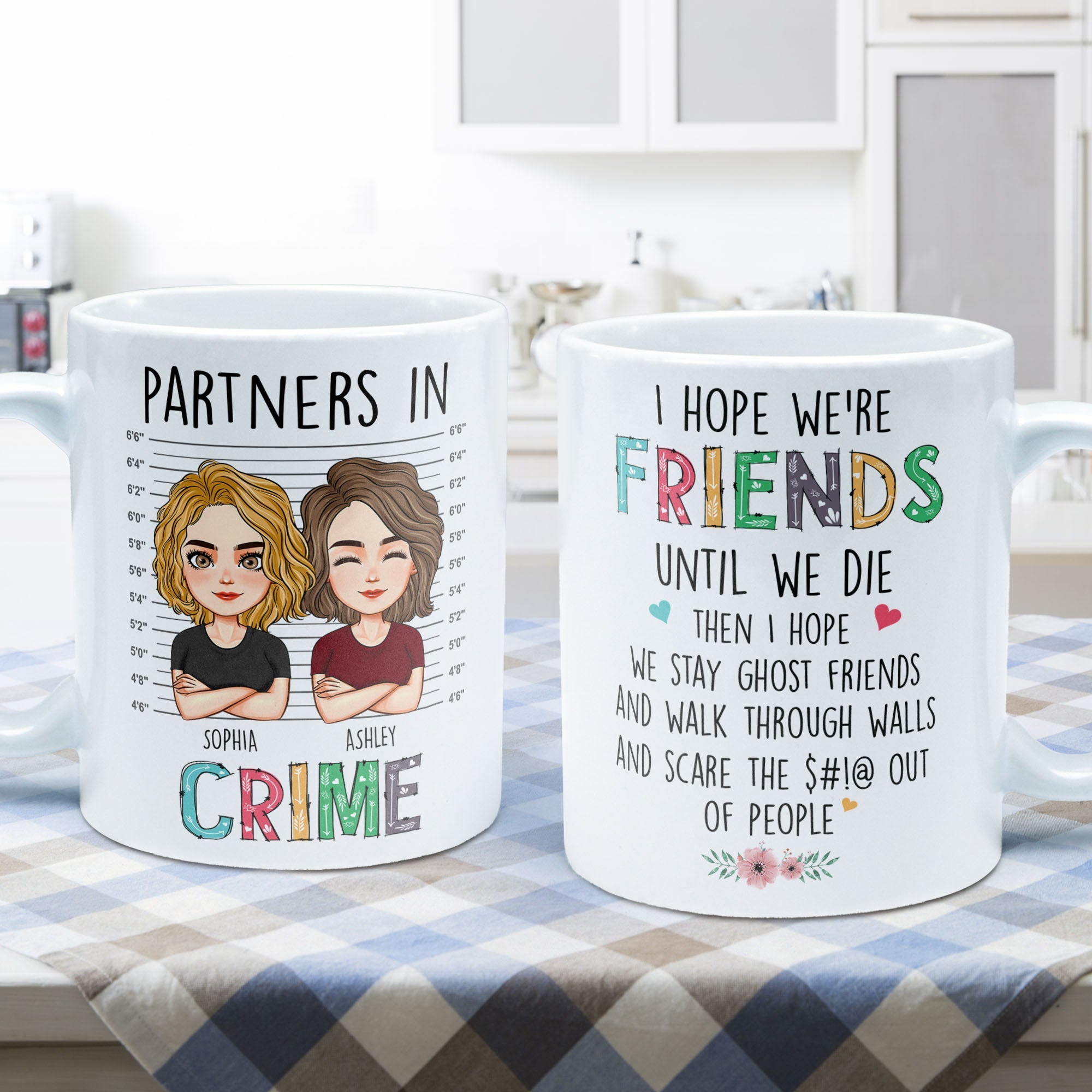 We're Friends Until We Die - Personalized Mug