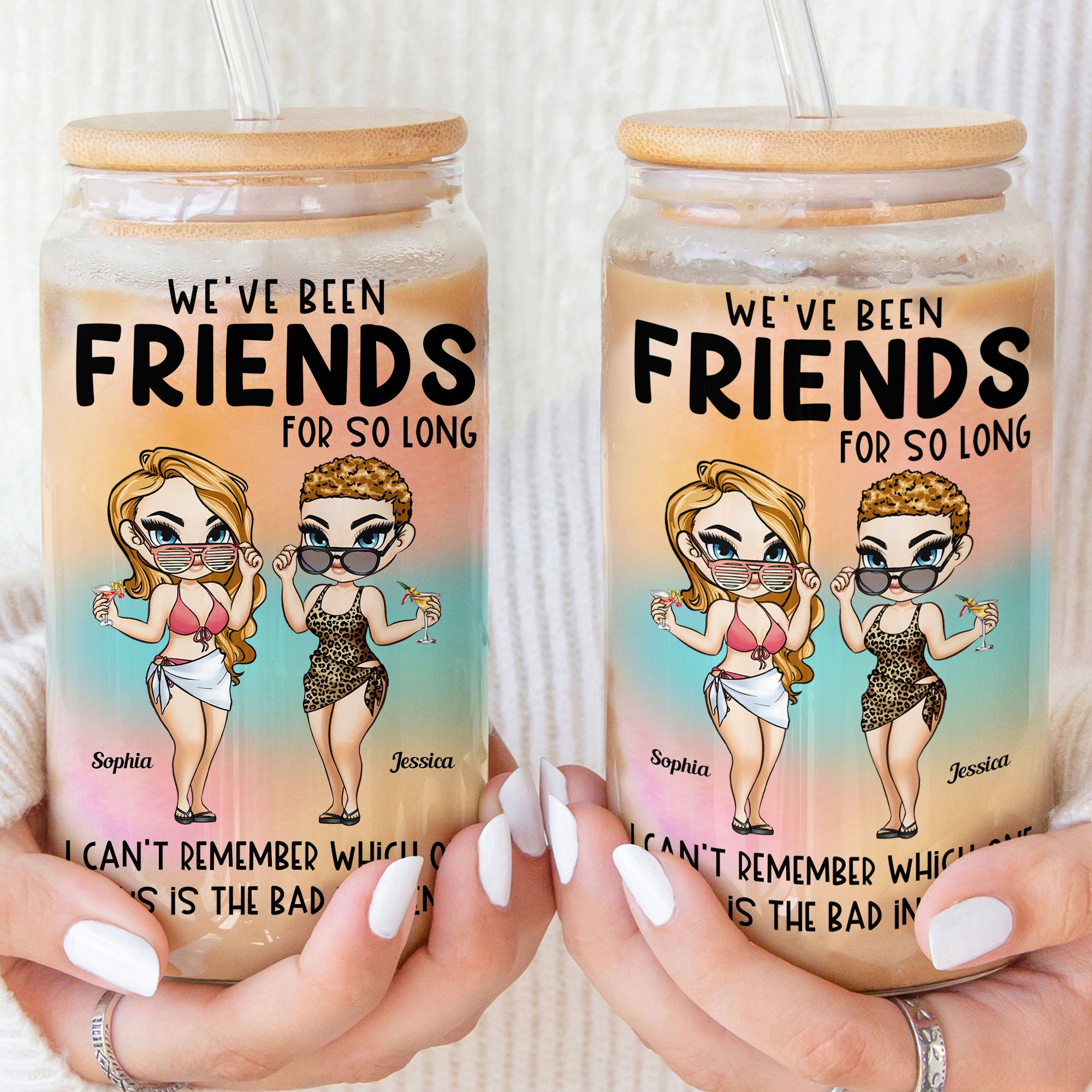 We've Been Friends For So Long - Personalized Clear Glass Cup