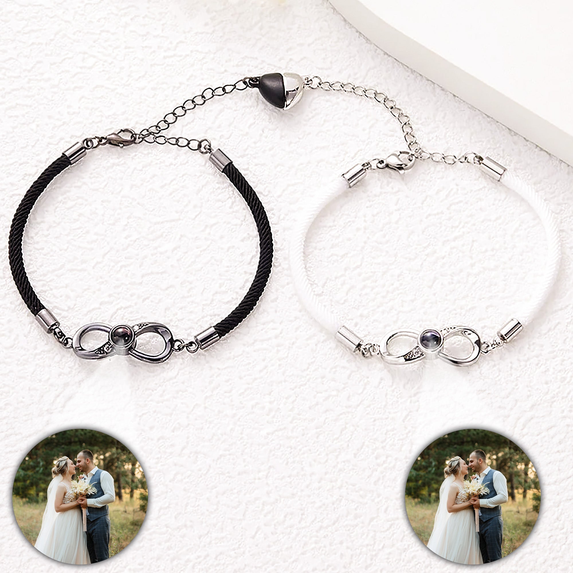 Wedding Gifts - Custom Photo Projection Bracelets