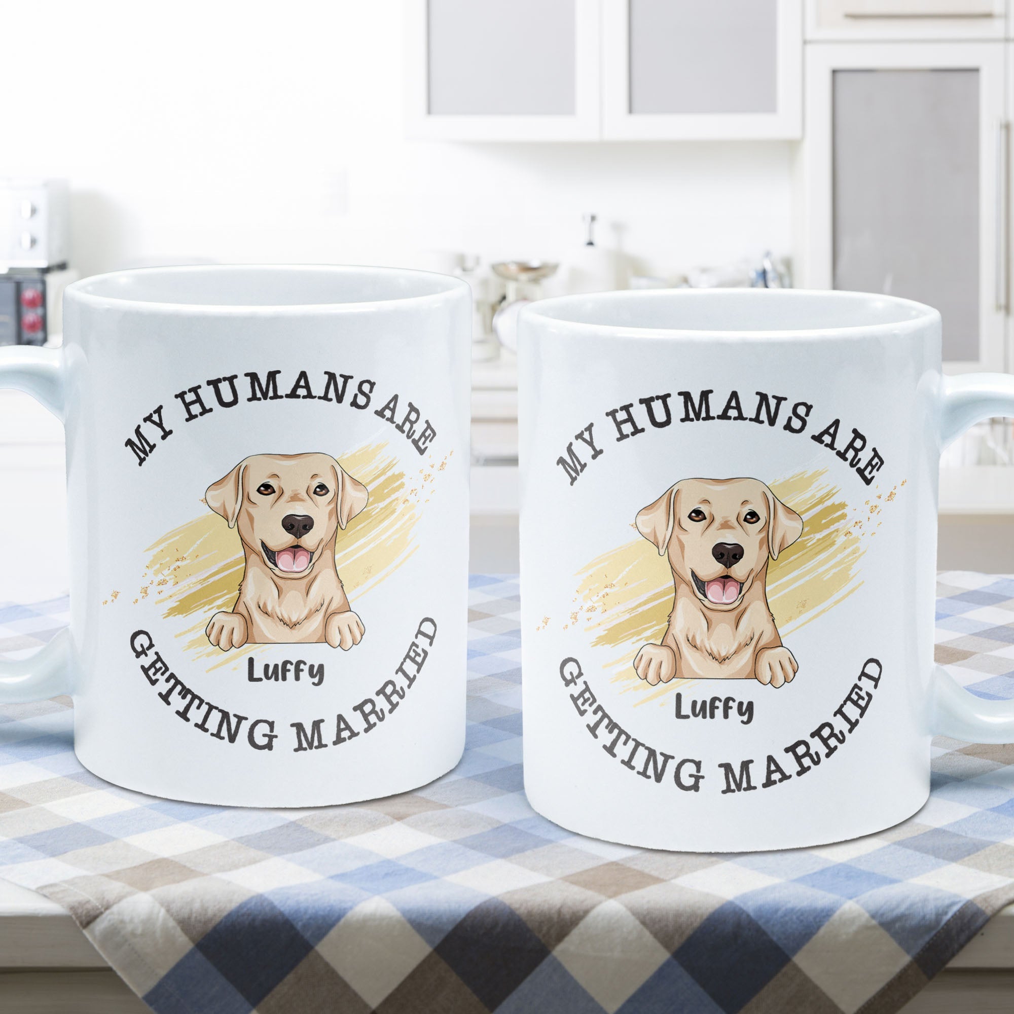 Wedding Gifts - My Humans Are Getting Married - Personalized Mug