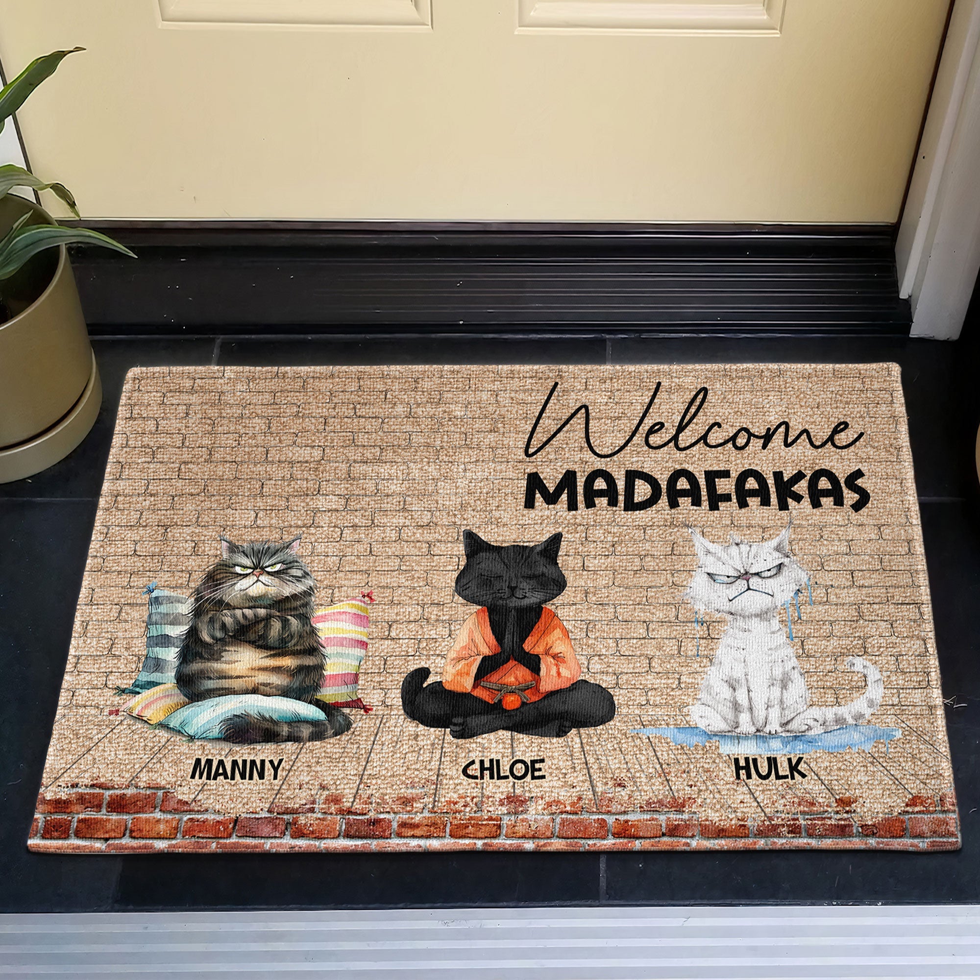 Welcome Madafakas - Personalized Doormat