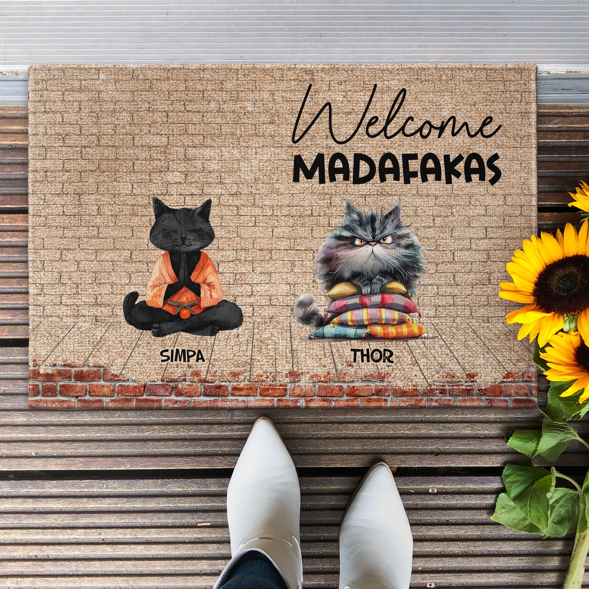 Welcome Madafakas - Personalized Doormat