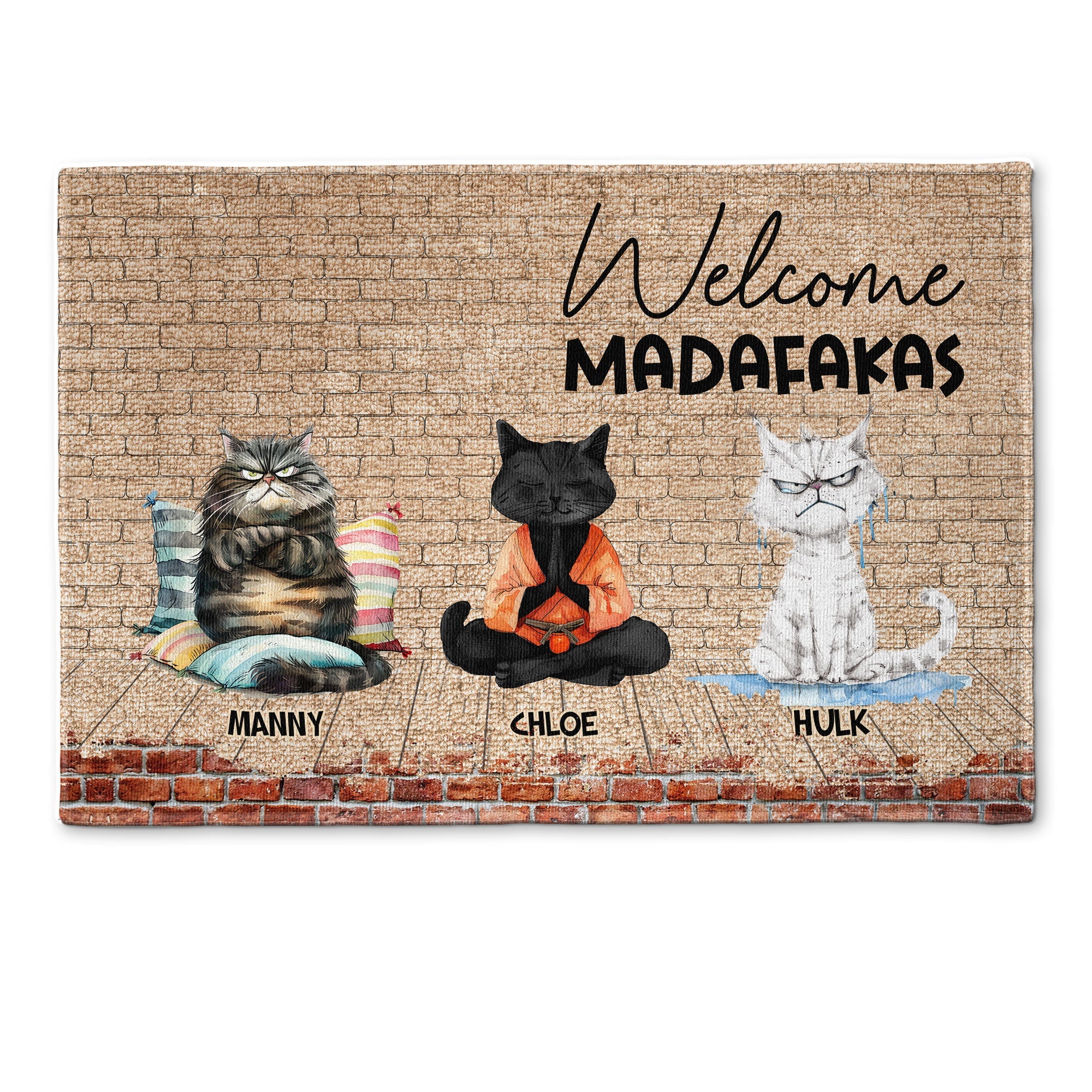 Welcome Madafakas - Personalized Doormat