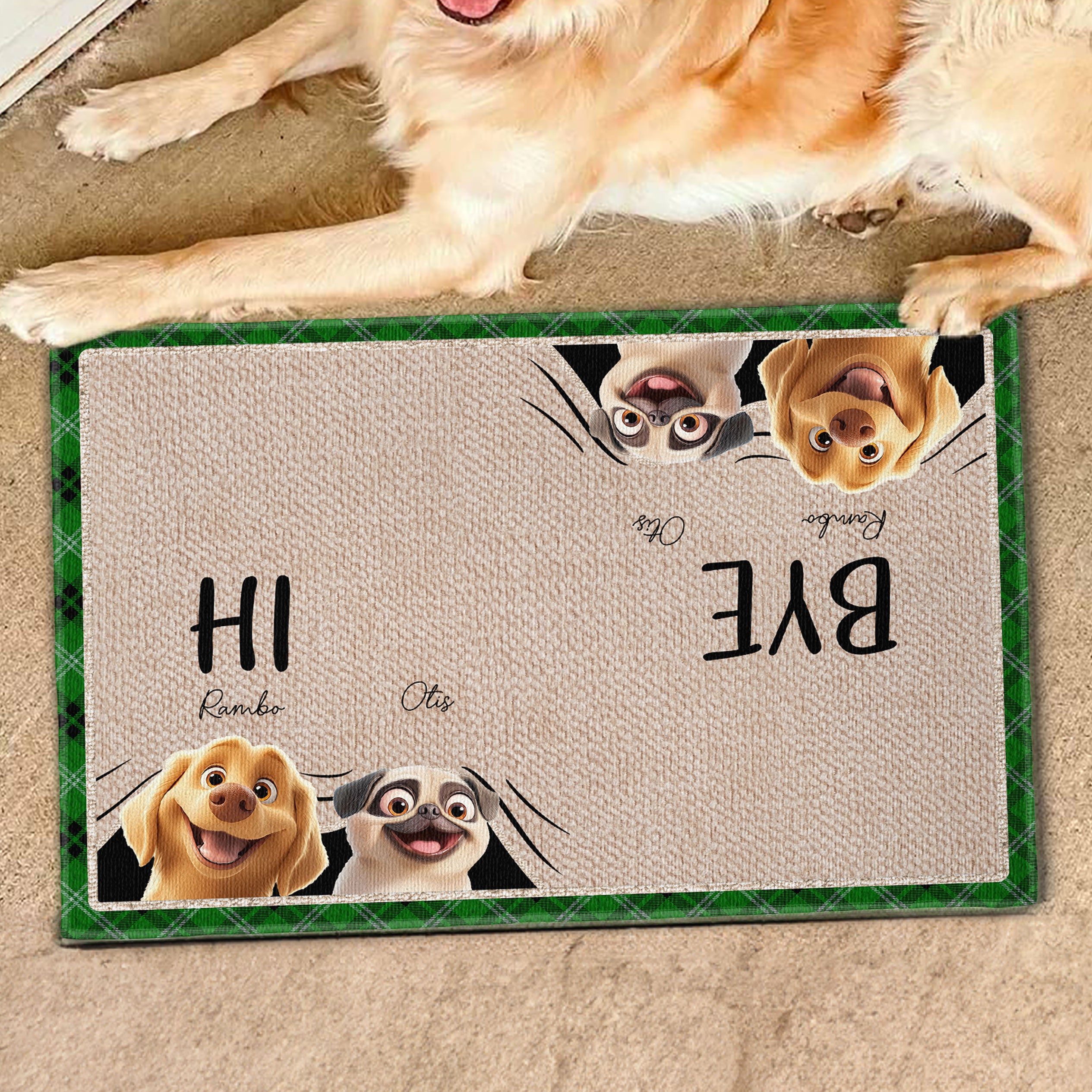 Welcome Mat For Dog Lover - Personalized Doormat