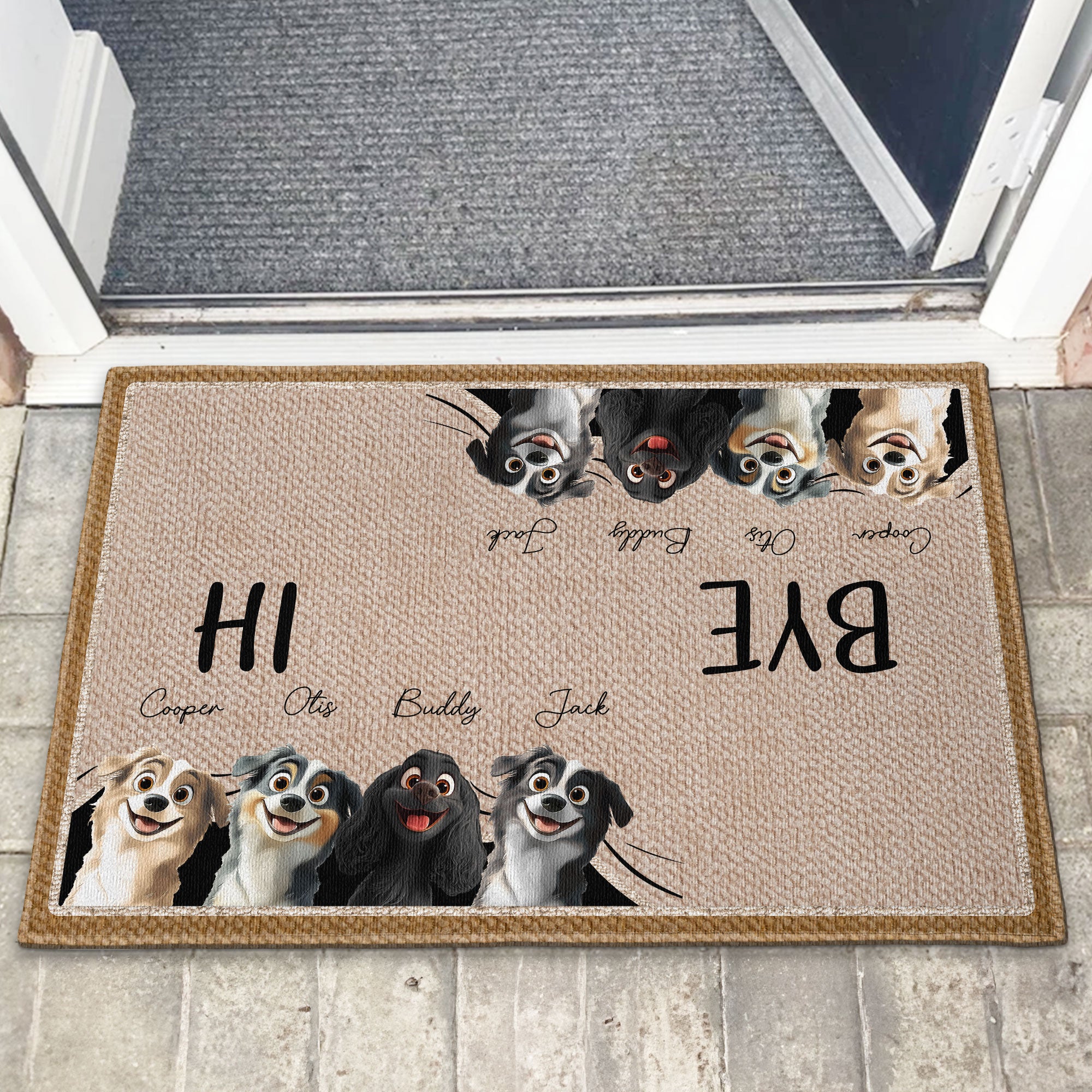 Welcome Mat For Dog Lover - Personalized Doormat