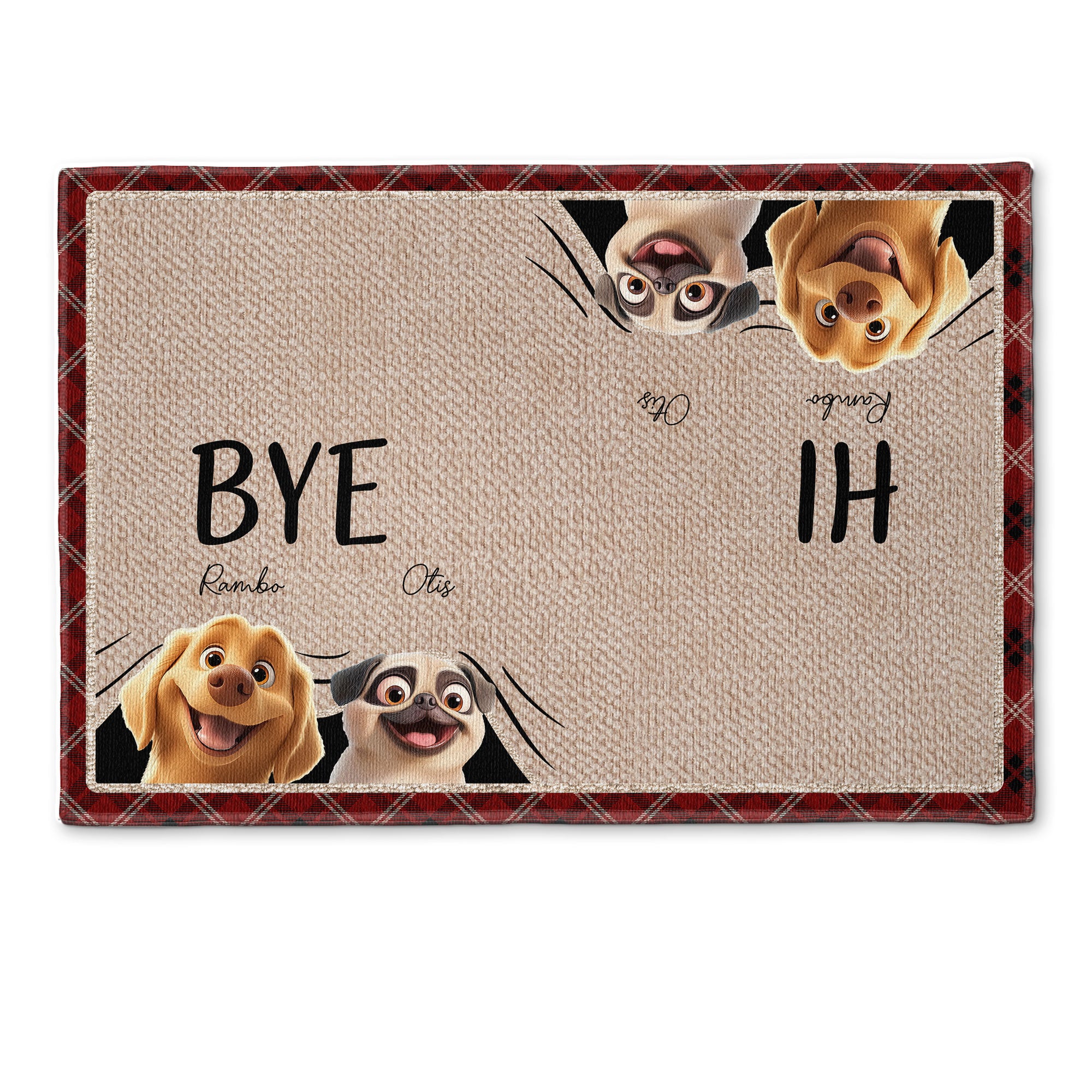 Welcome Mat For Dog Lover - Personalized Doormat