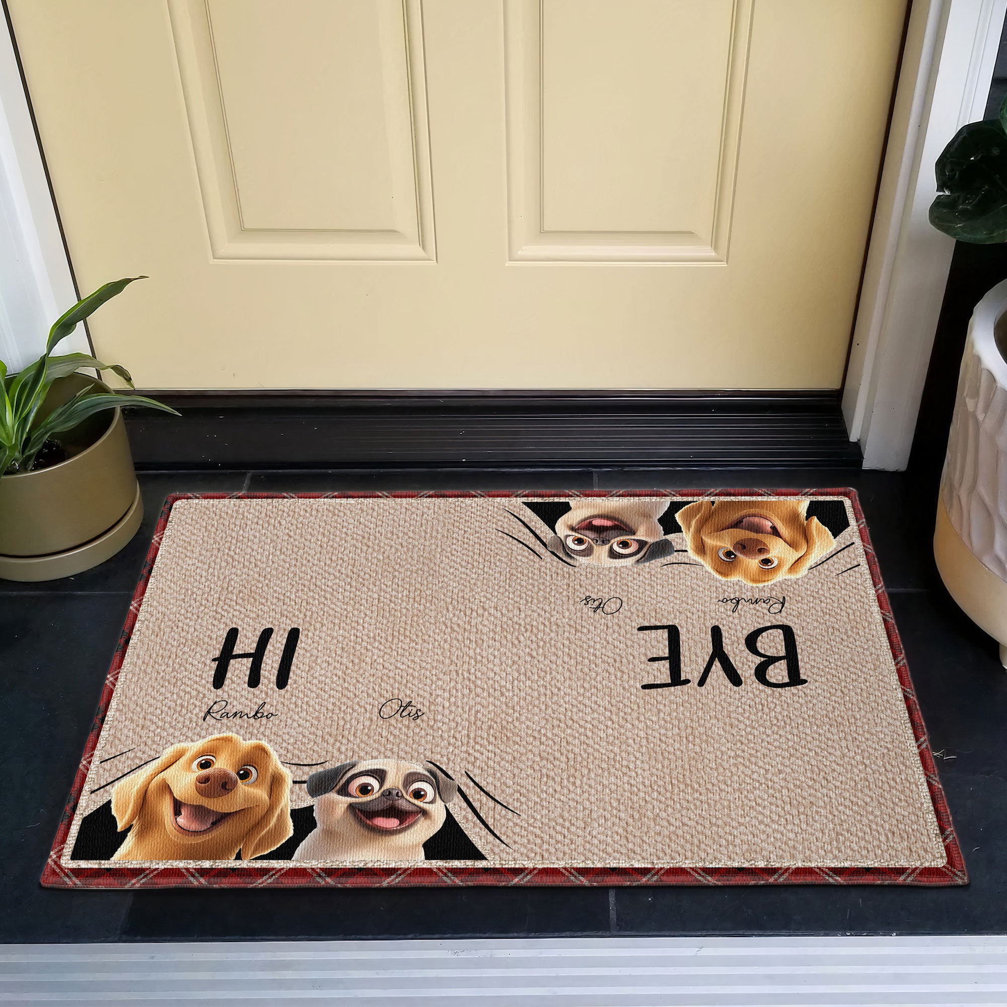 Welcome Mat For Dog Lover - Personalized Doormat