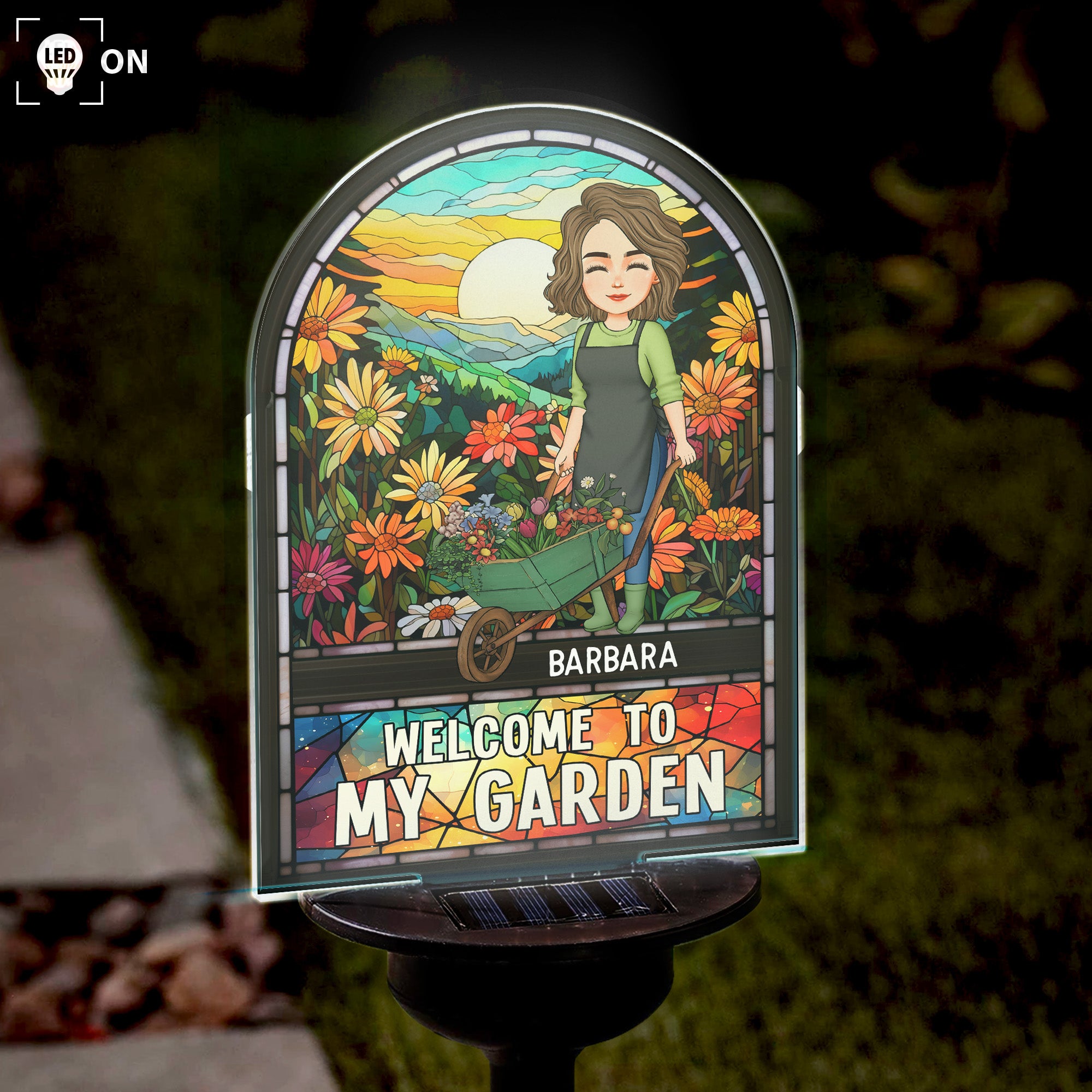 Welcome To My Garden - Personalized Solar Light