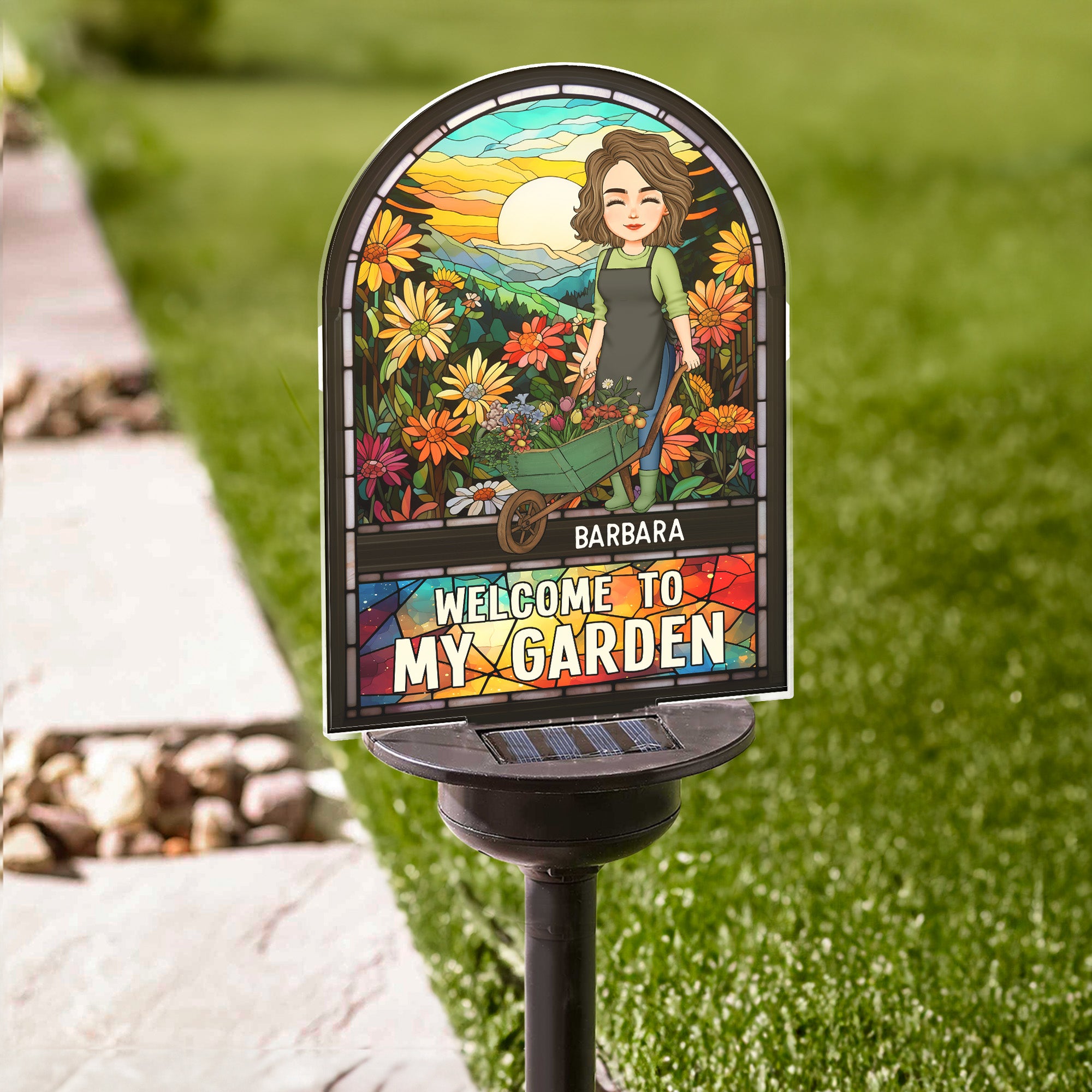 Welcome To My Garden - Personalized Solar Light