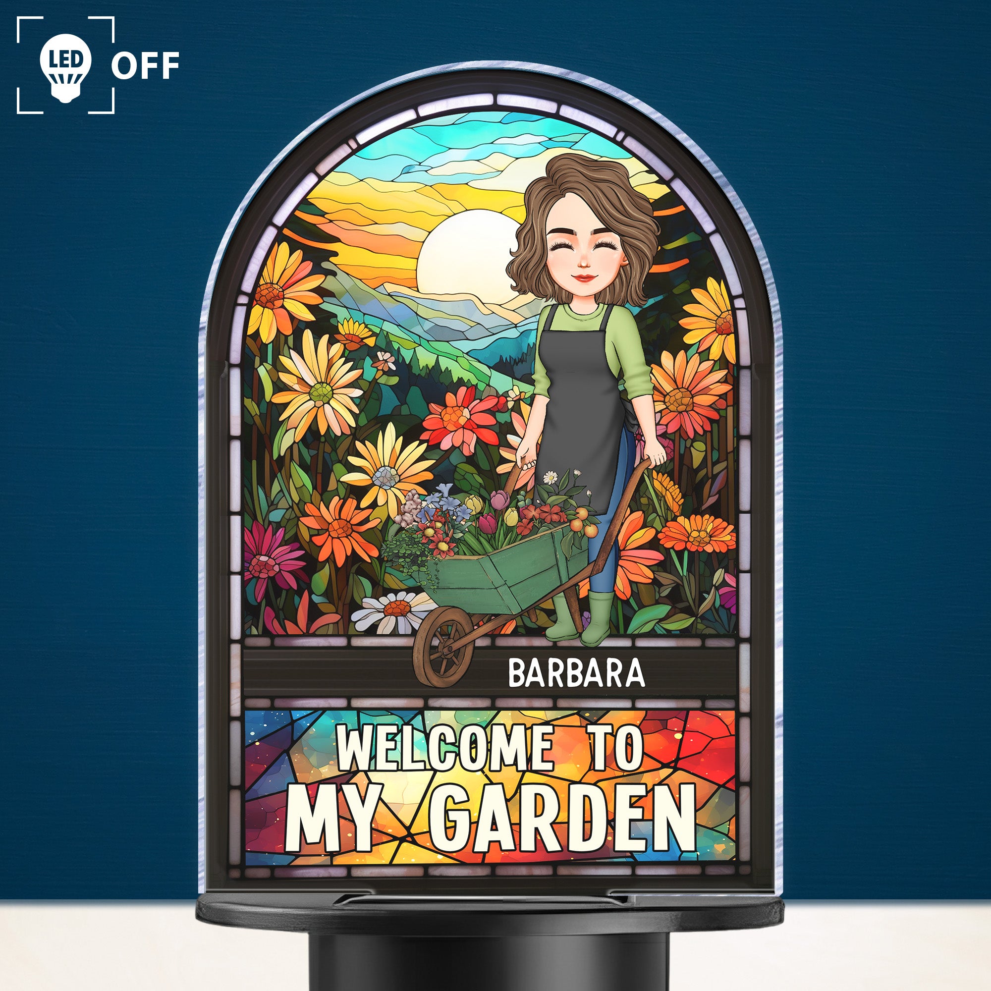 Welcome To My Garden - Personalized Solar Light