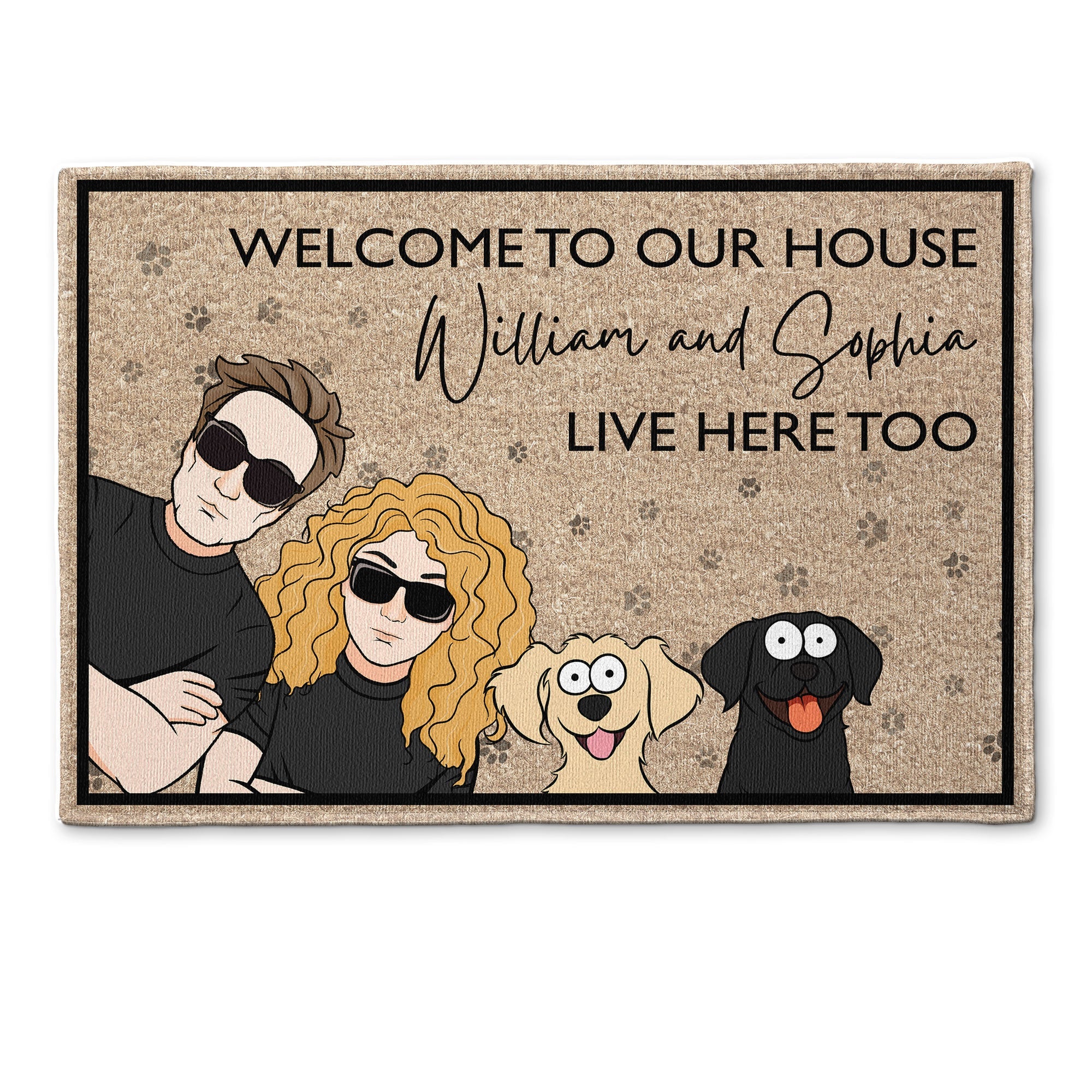 Welcome To Our House - Personalized Doormat