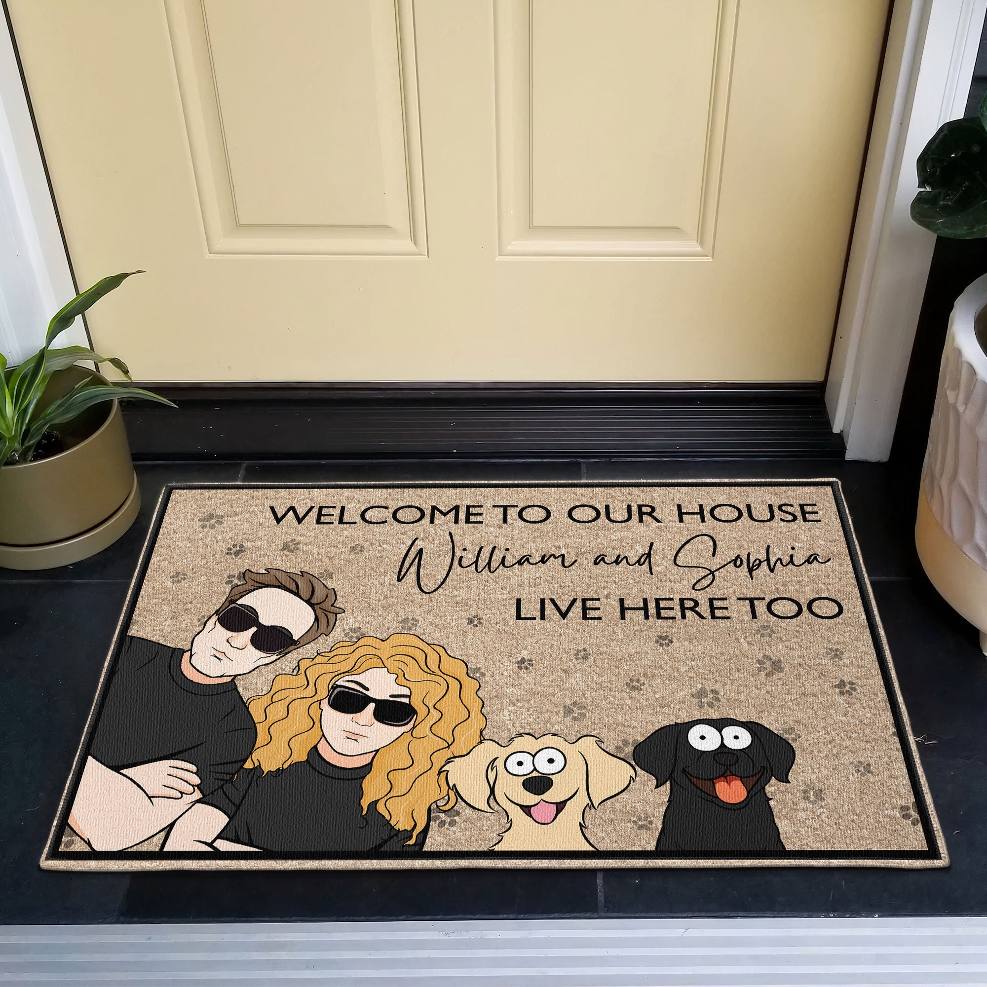 Welcome To Our House - Personalized Doormat