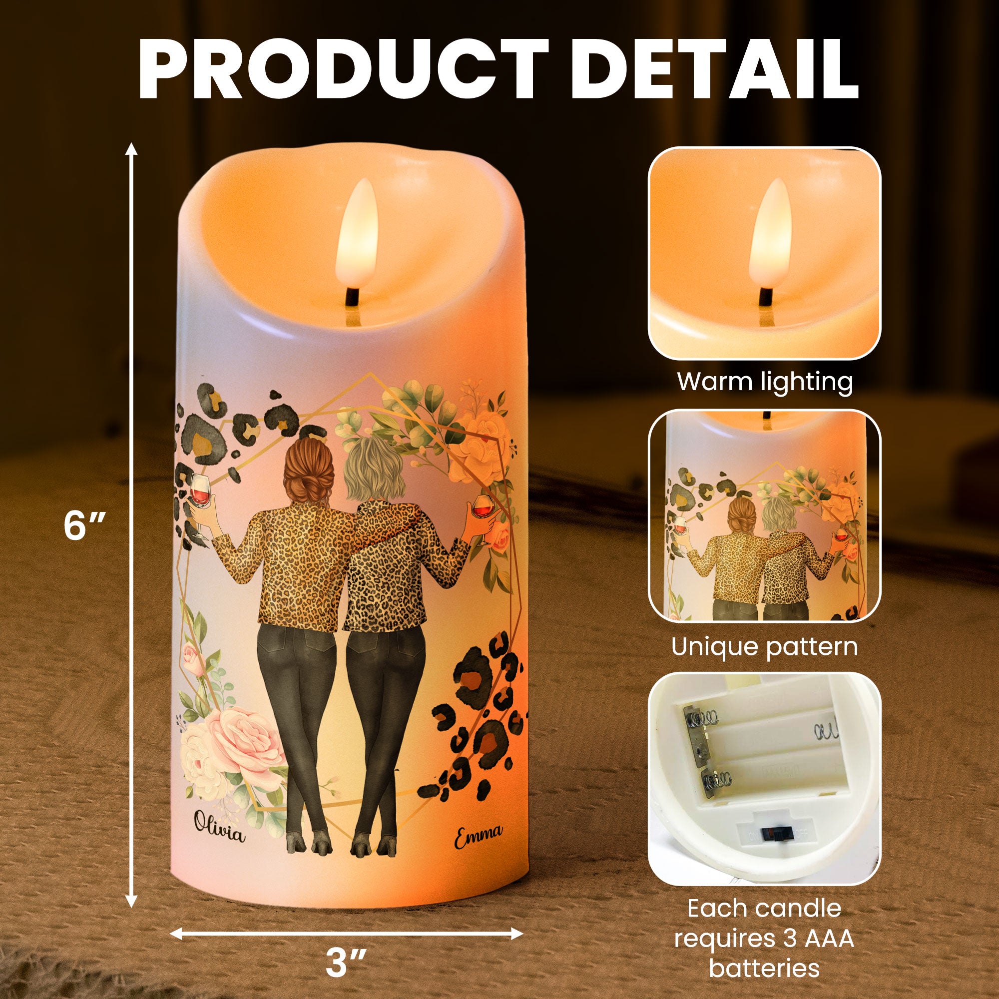 We’ll Be Friends Until We’re Old - Personalized LED Candle