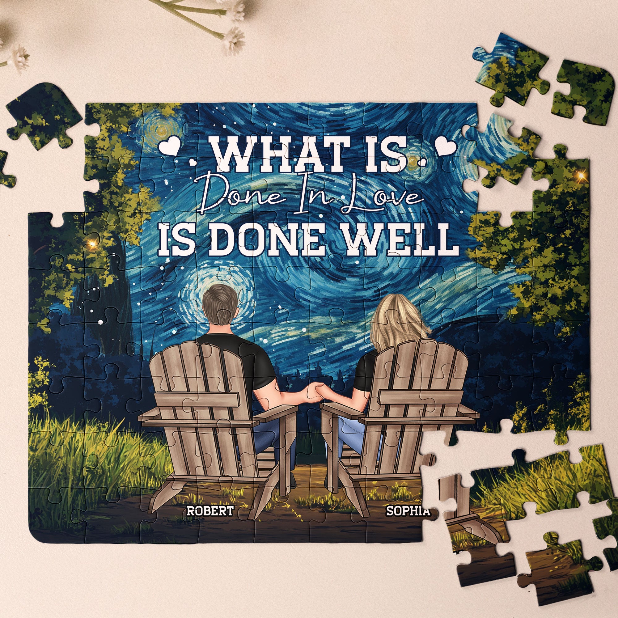 Whatever Is Done In Love Is Done Well - Personalized Jigsaw Puzzle